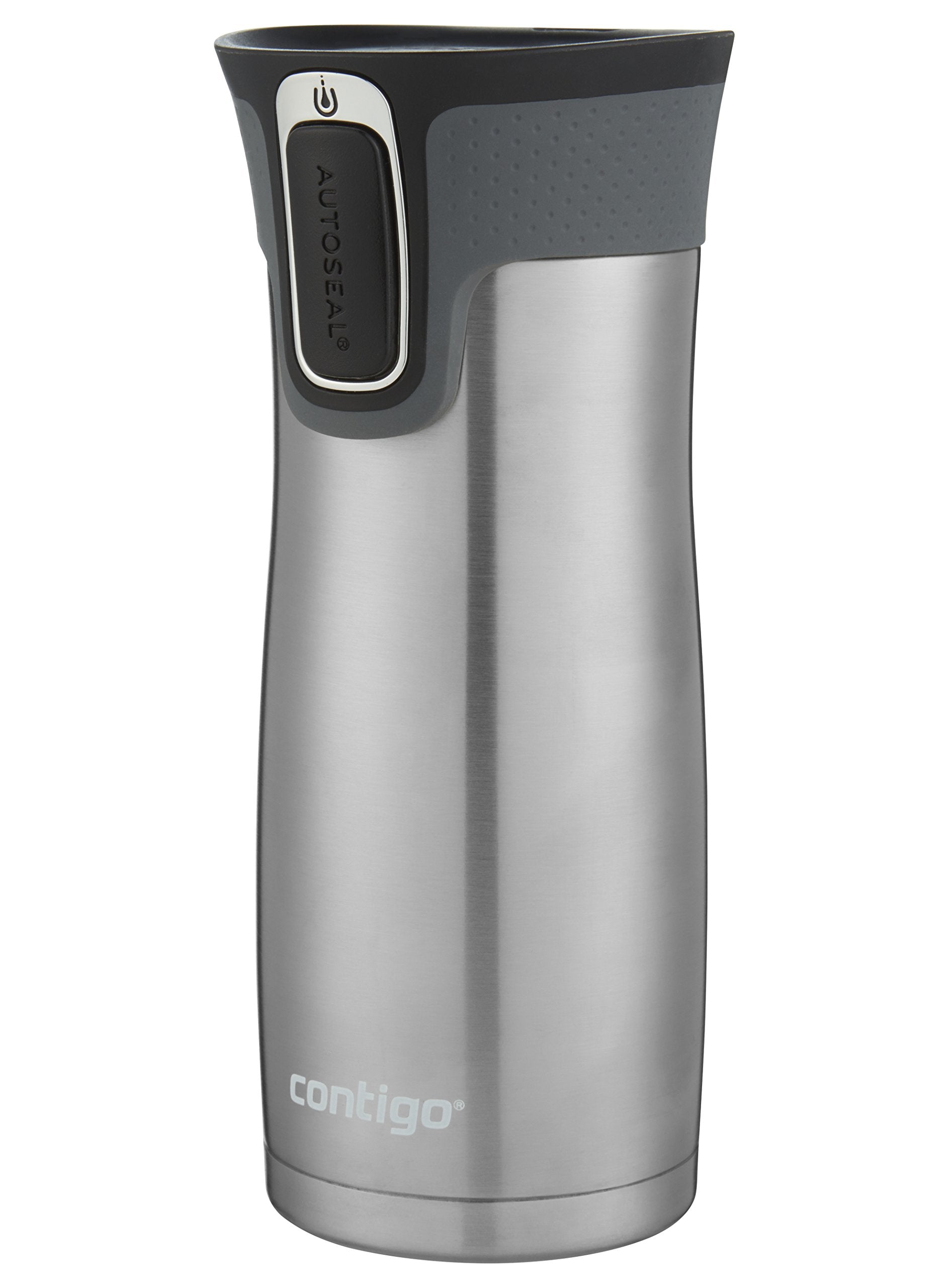 Contigo West Loop 2.0 Leak-Proof Spill-Proof Insulated Stainless Steel Travel Mug, 16oz., 2 Pack, Agave Metallic & Sake Metallic