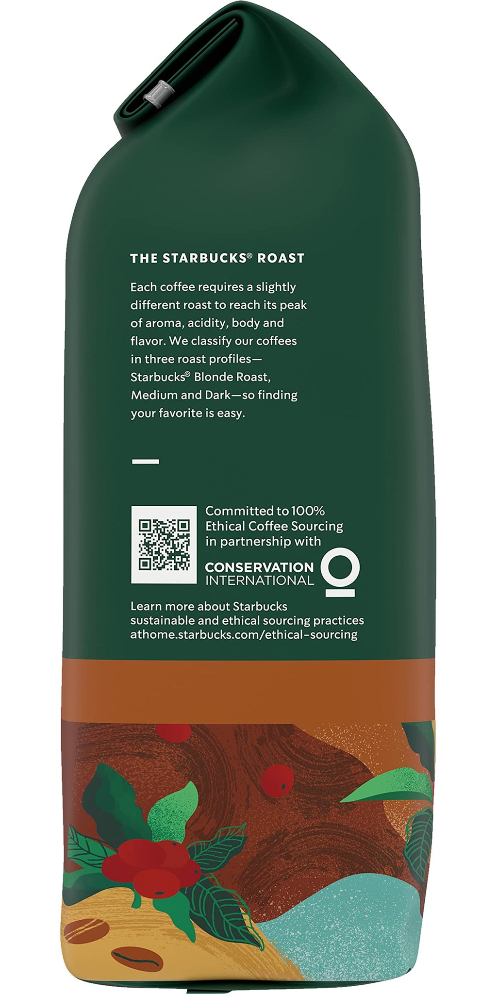 Starbucks Whole Coffee Beans, Medium Roast Hot or Iced Coffee, Pike Place Roast, 28 oz