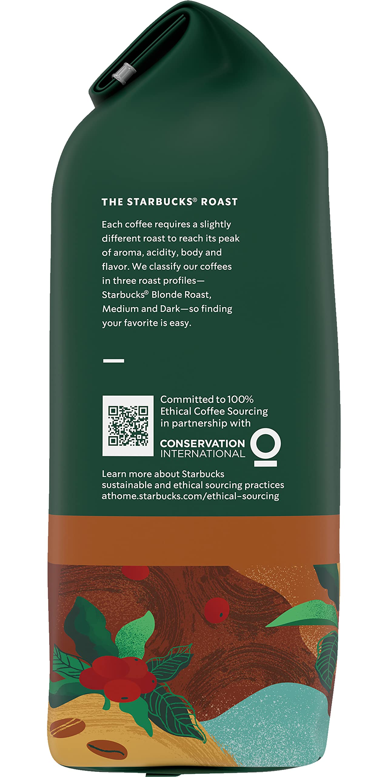 Starbucks Whole Coffee Beans, Medium Roast Hot or Iced Coffee, Pike Place Roast, 28 oz