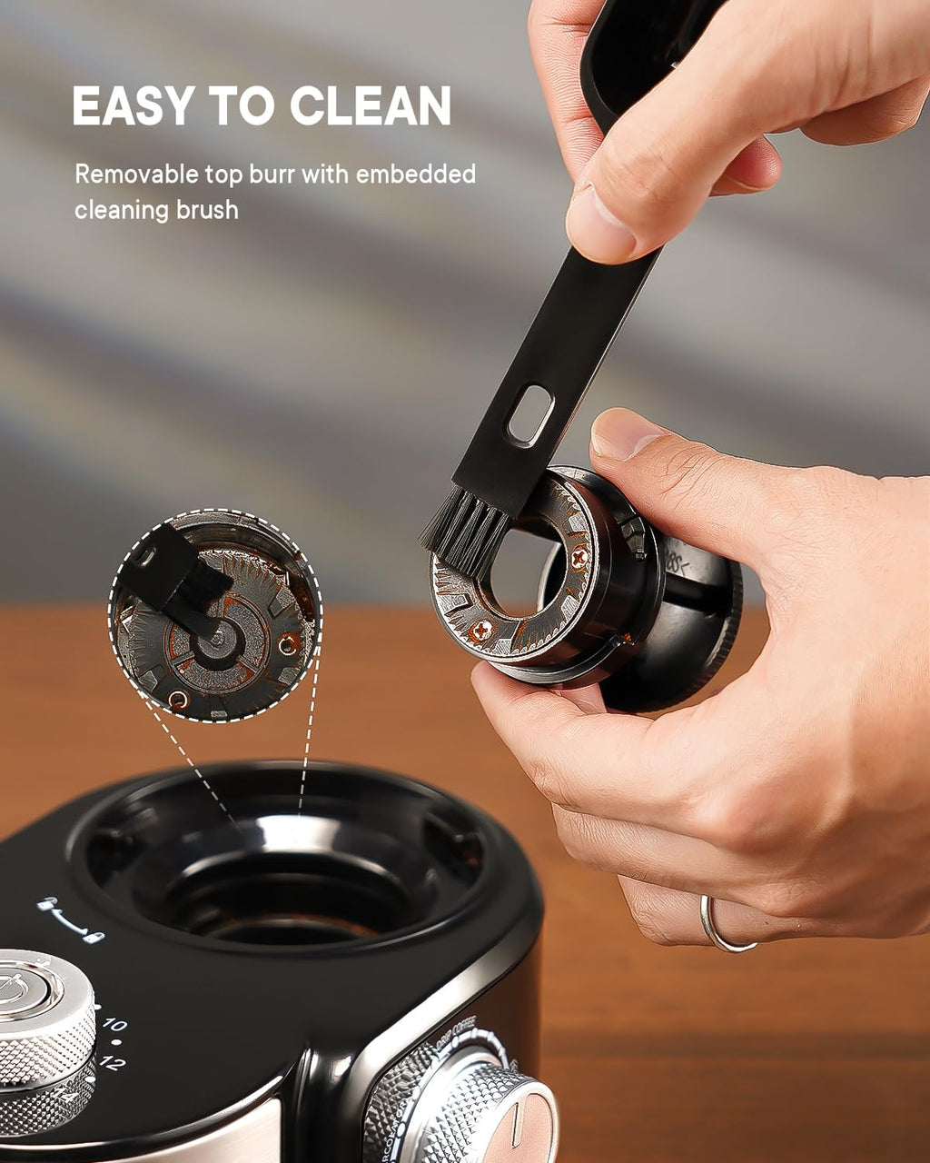SHARDOR Electric Burr Coffee Grinder 2.0, Automatic Coffee Bean Grinder for Home Use, Adjustable Burr Mill with 16 Precise Settings for Espresso & French Press, Glossy Black