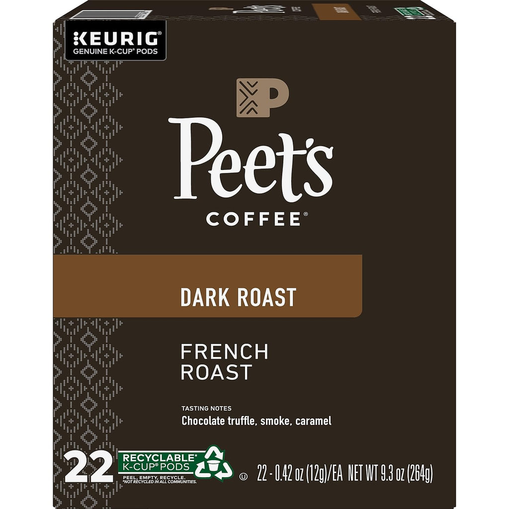 Peet's Coffee, Dark Roast Keurig K-Cup Pods, 100% Arabica Coffee - Major Dickason's Blend 75 Count (1 Box of 75 Pods)