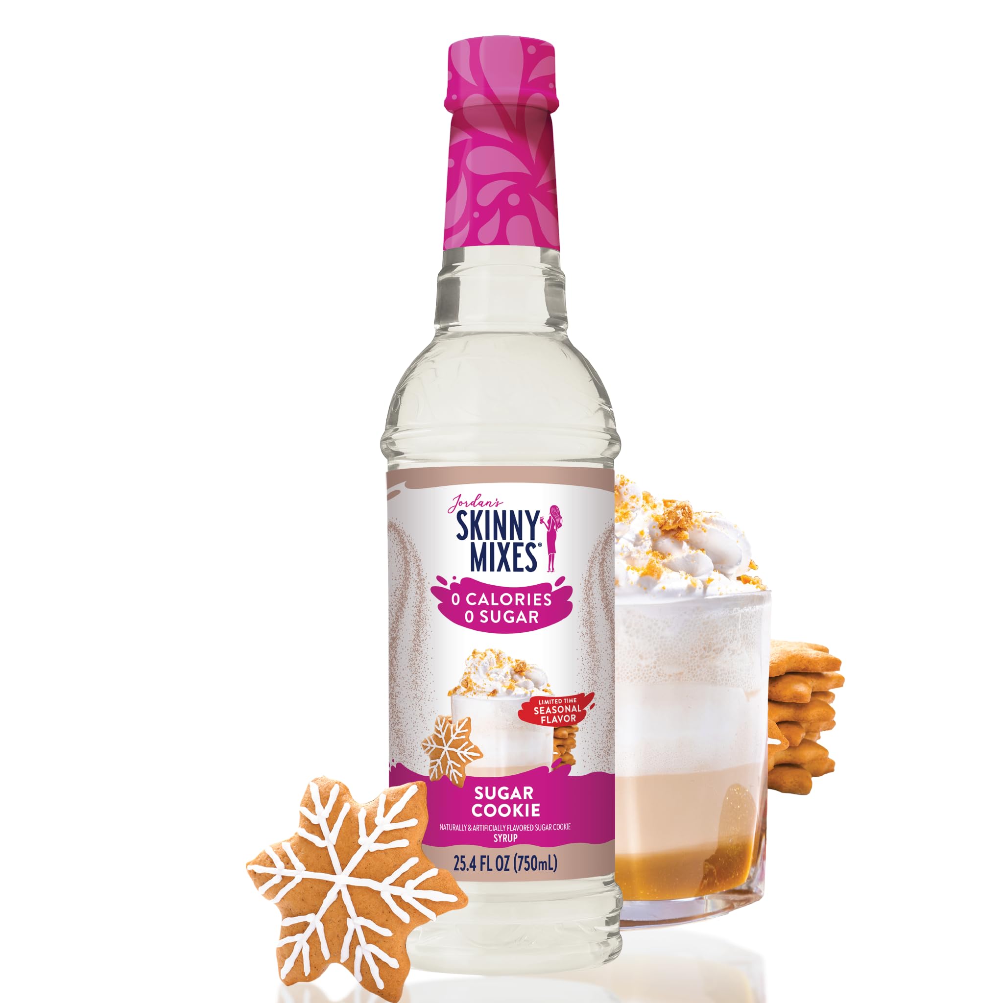 Jordan's Skinny Mixes Sugar Free Coffee Syrup, Holiday Fall Syrup Trio Coffee Flavoring Syrup, Zero Calorie Drink Mix for Lattes, Baking, Protein Shake, Dairy & Gluten Free, Kosher,12.7 Fl Oz, 3 Pack