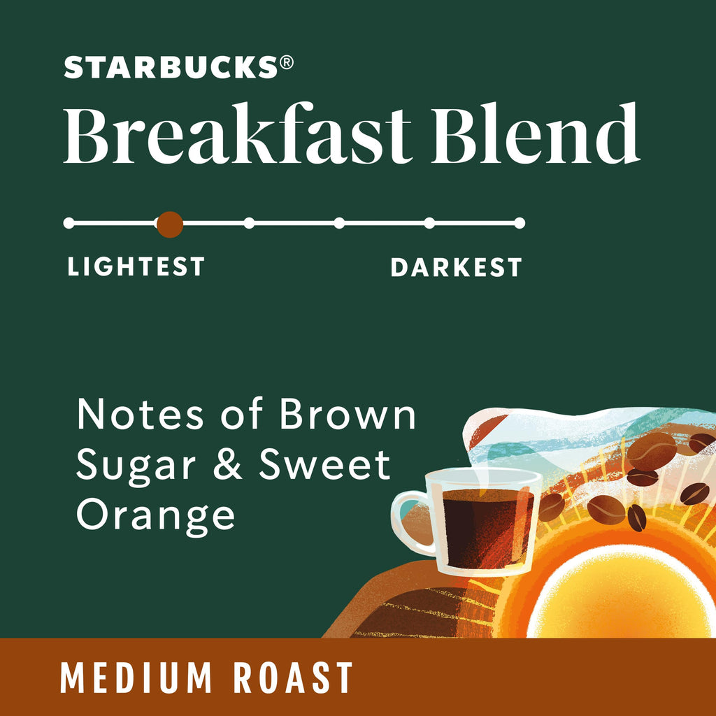 Starbucks Whole Coffee Beans, Medium Roast Hot or Iced Coffee, Pike Place Roast, 28 oz