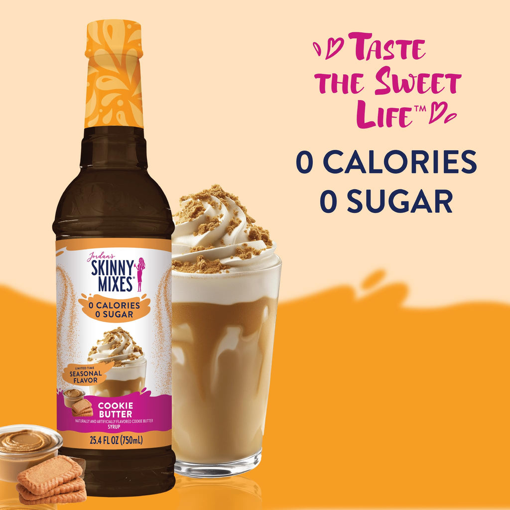Jordan's Skinny Mixes Sugar Free Coffee Syrup, Holiday Fall Syrup Trio Coffee Flavoring Syrup, Zero Calorie Drink Mix for Lattes, Baking, Protein Shake, Dairy & Gluten Free, Kosher,12.7 Fl Oz, 3 Pack