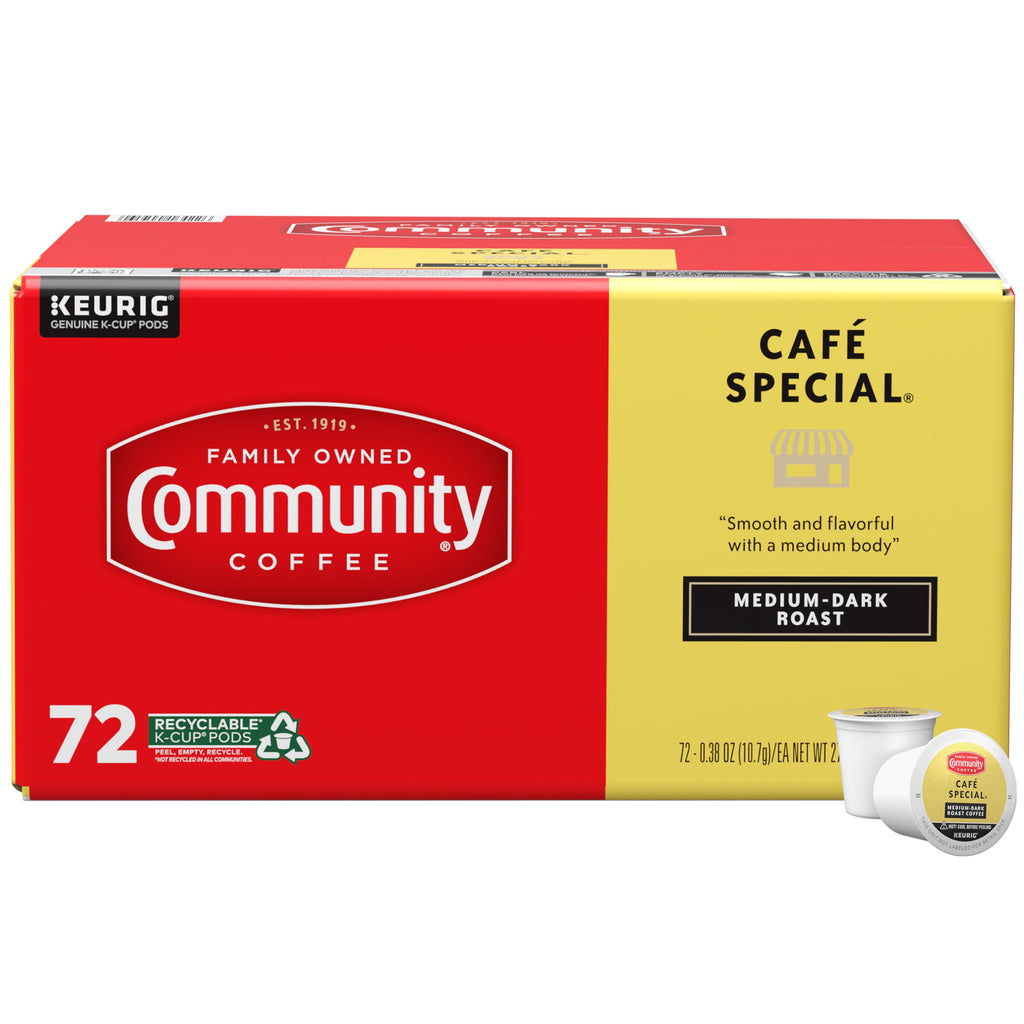 Community Coffee Café Special Medium-Dark Roast Single Serve Keurig K-Cup Pods 32 ct Box