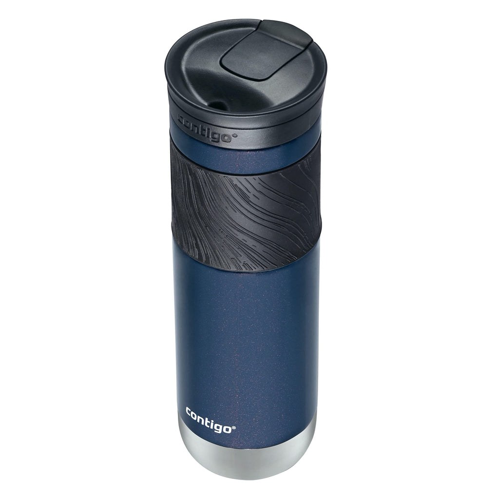 Contigo Byron Vacuum-Insulated Stainless Steel Travel Mug with Leak-Proof Lid Reusable Coffee Mug or Water Bottle BPA-Free 16oz Licorice Keeps Beverages Hot for 6 Hours or Cold for 12 Hours