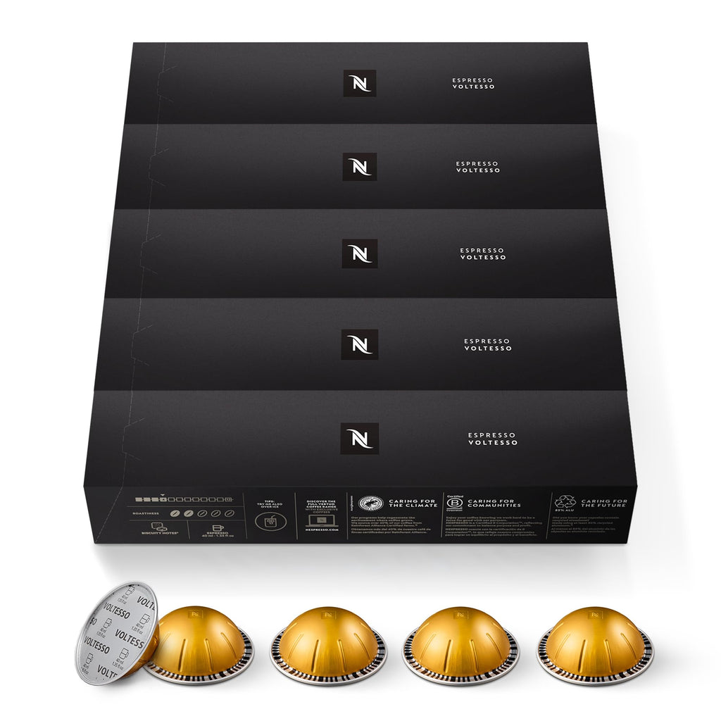Nespresso Capsules Vertuo, Melozio, Medium Roast Coffee, 30-Count Coffee Pods, Brews 7.8oz.