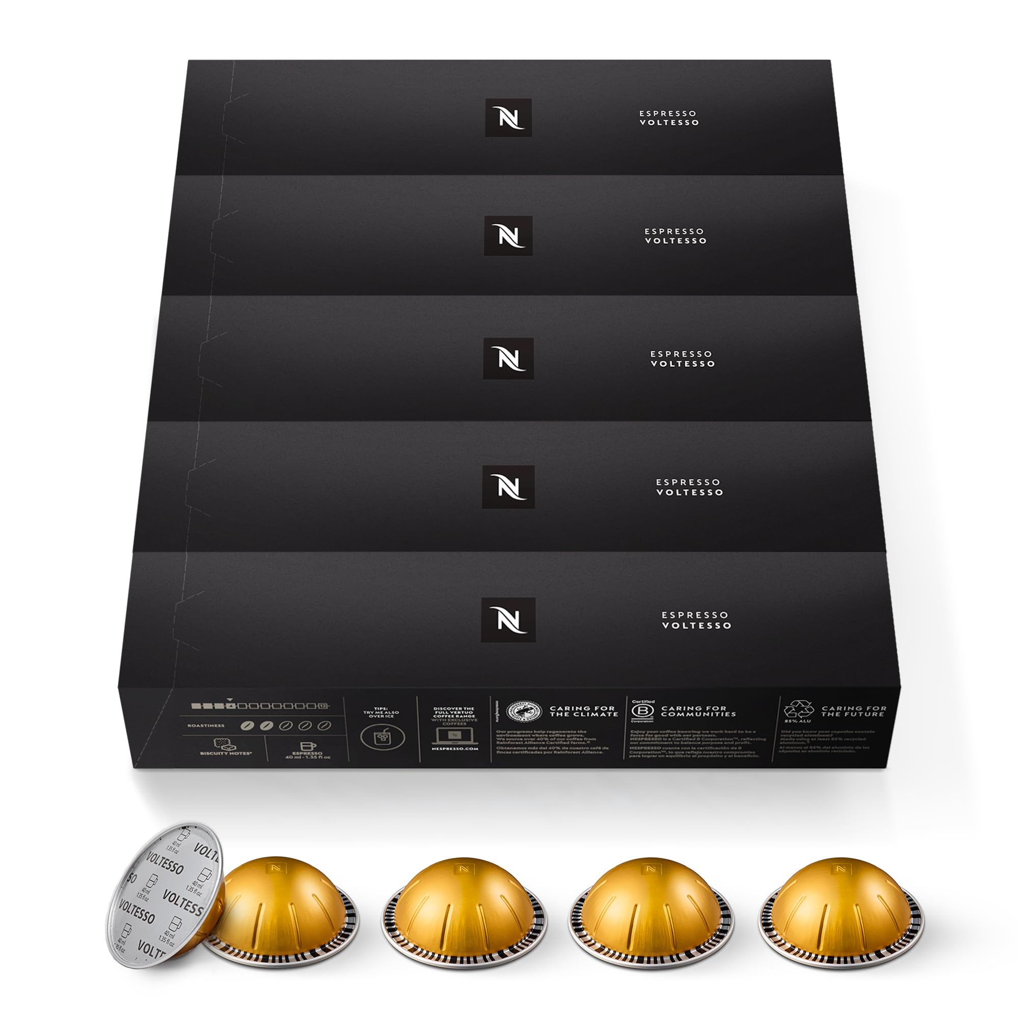 Nespresso Capsules Vertuo, Melozio, Medium Roast Coffee, 30-Count Coffee Pods, Brews 7.8oz.