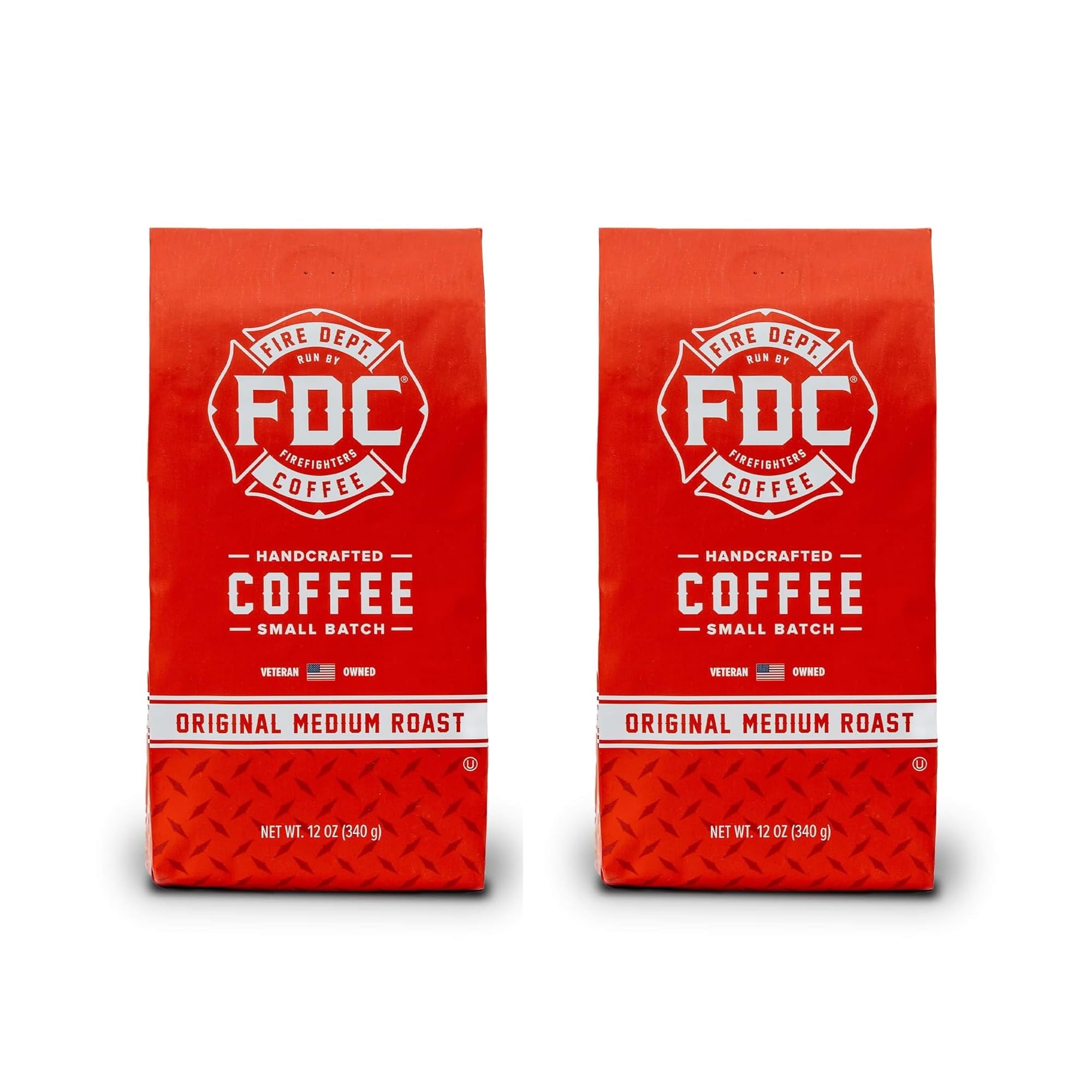 Fire Department Coffee - Gives Back to Firefighters - Rescue Variety Pack - Whole Bean Coffee - Medium, Dark, Shellback Espresso, & Skull Crushing Espresso Beans - Veteran Owned (12oz, Pack of 4)