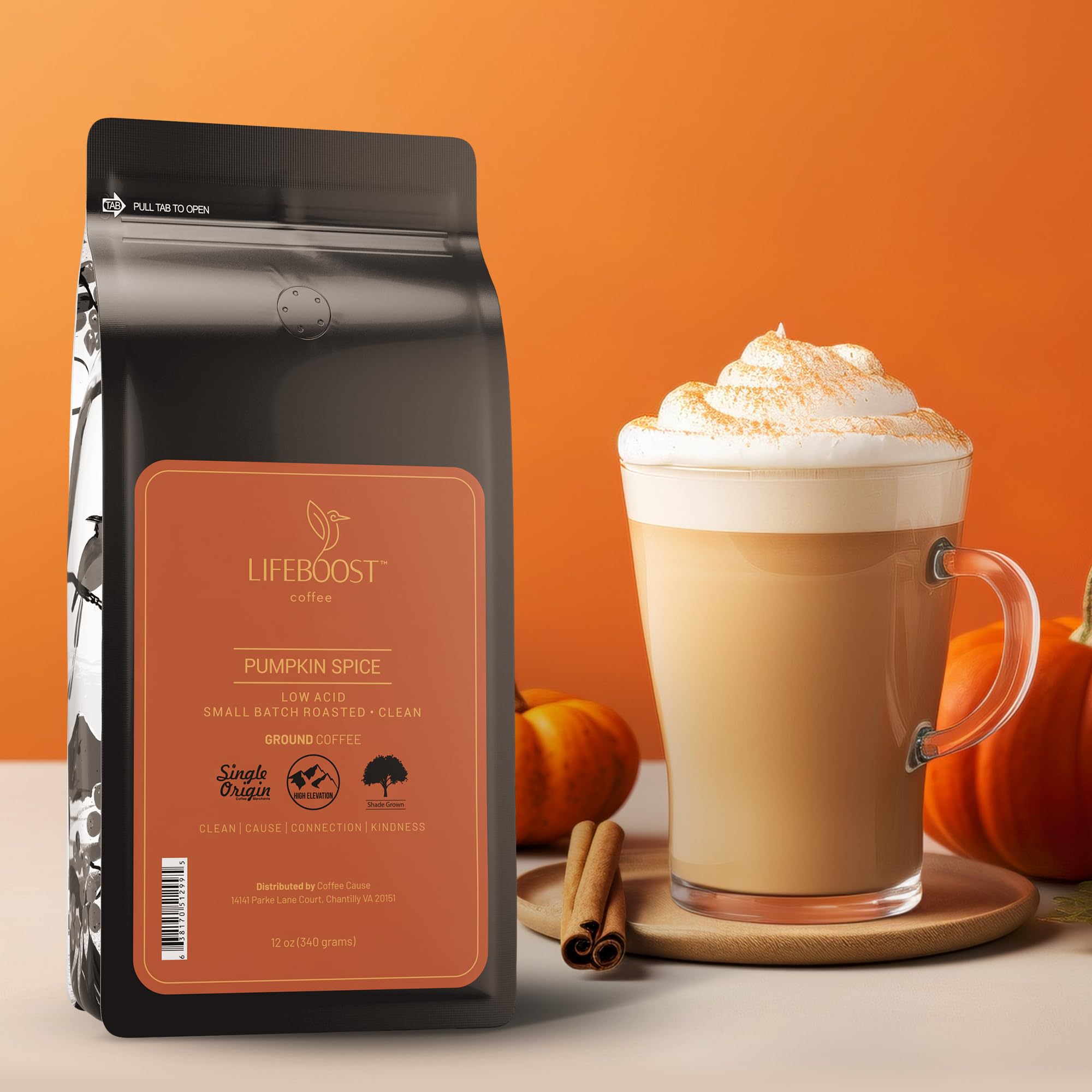 Lifeboost Hazelnut Whole Bean Coffee – Organic, Low Acid, Non-GMO Hazelnut Flavored Coffee – Single Origin, Mold-Free Mycotoxin Tested, 12 oz