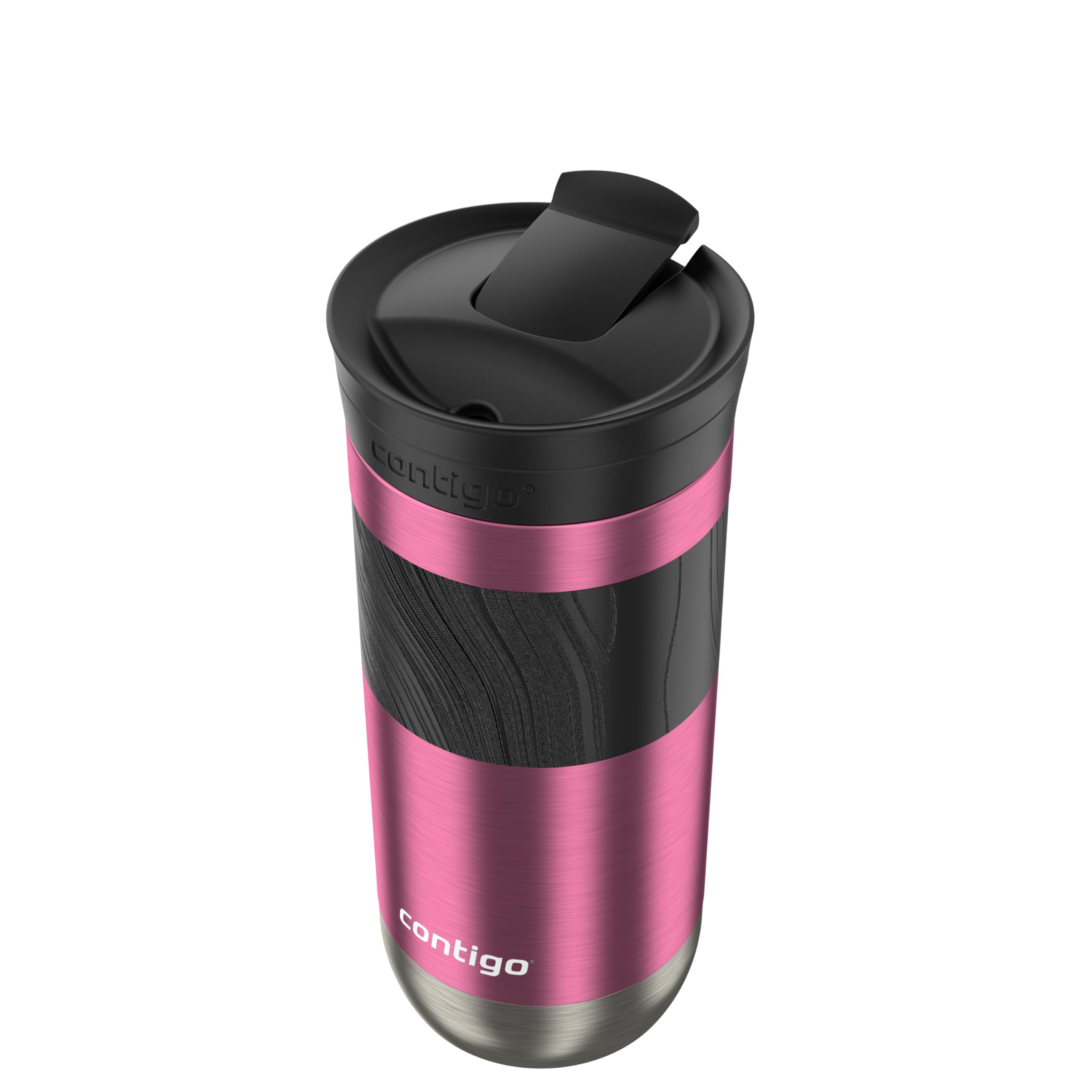 Contigo Byron Vacuum-Insulated Stainless Steel Travel Mug with Leak-Proof Lid Reusable Coffee Mug or Water Bottle BPA-Free 16oz Licorice Keeps Beverages Hot for 6 Hours or Cold for 12 Hours
