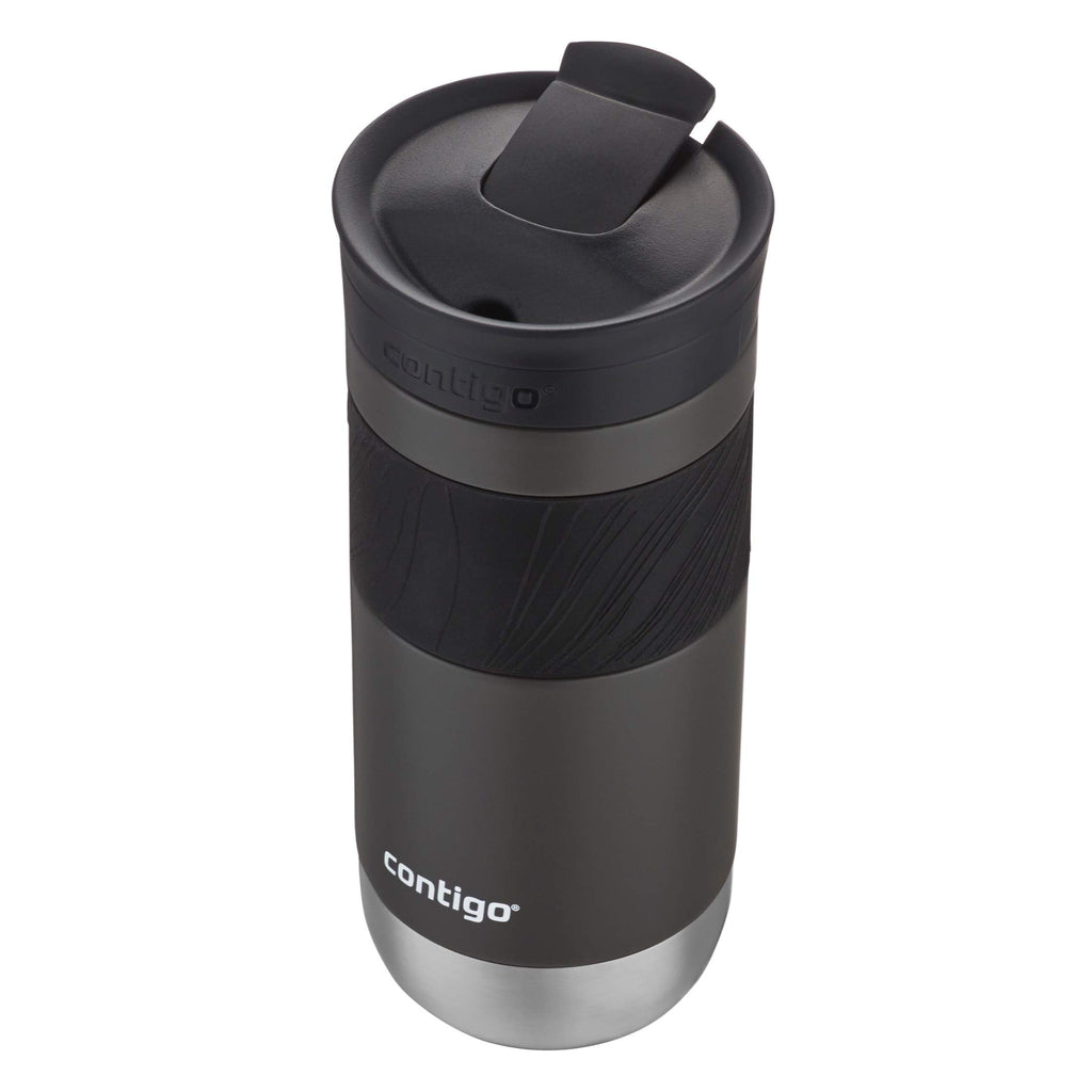 Contigo Byron Vacuum-Insulated Stainless Steel Travel Mug with Leak-Proof Lid Reusable Coffee Mug or Water Bottle BPA-Free 16oz Licorice Keeps Beverages Hot for 6 Hours or Cold for 12 Hours