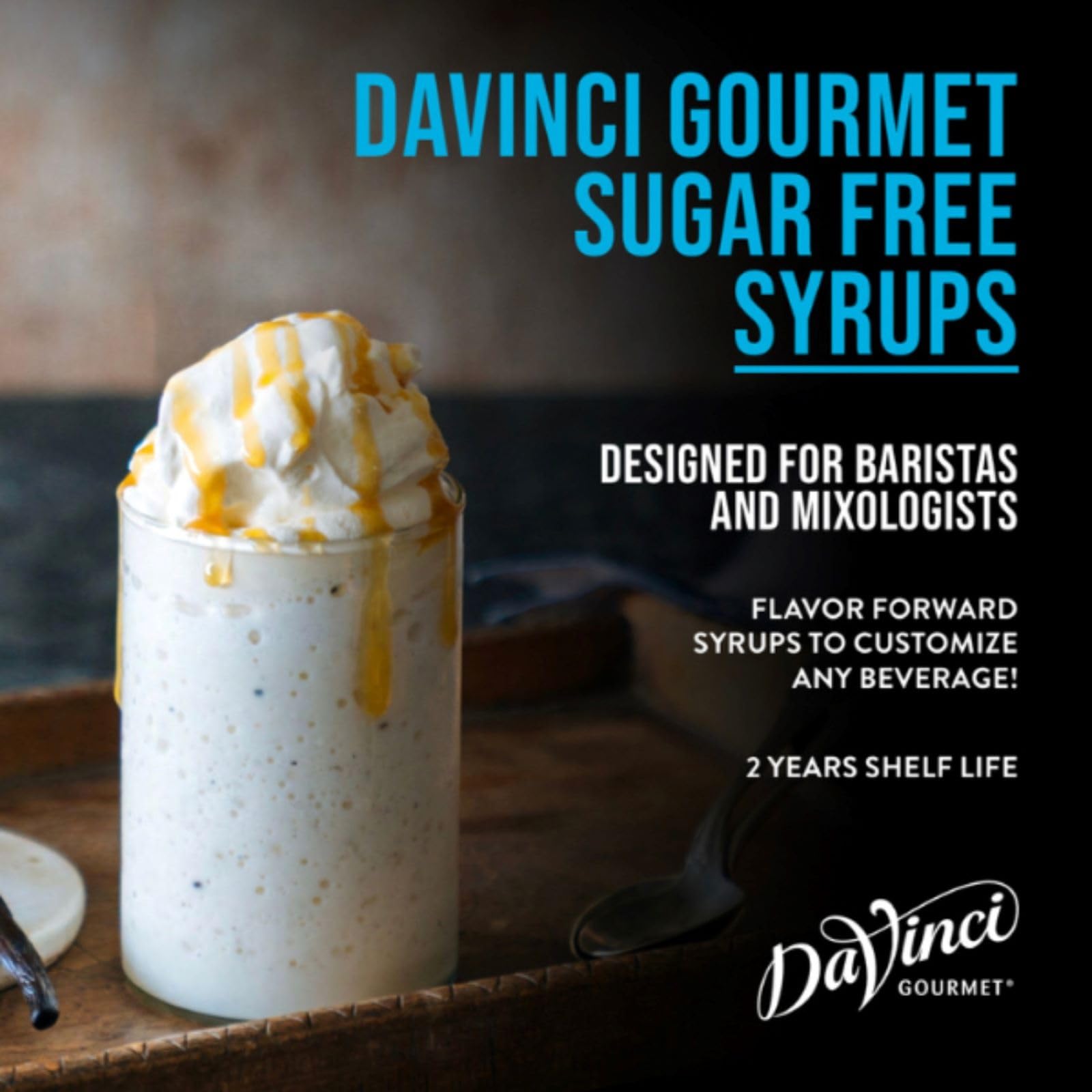 DaVinci Gourmet Sugar-Free Caramel Syrup, 25.4 Fluid Ounces (Pack of 1)
