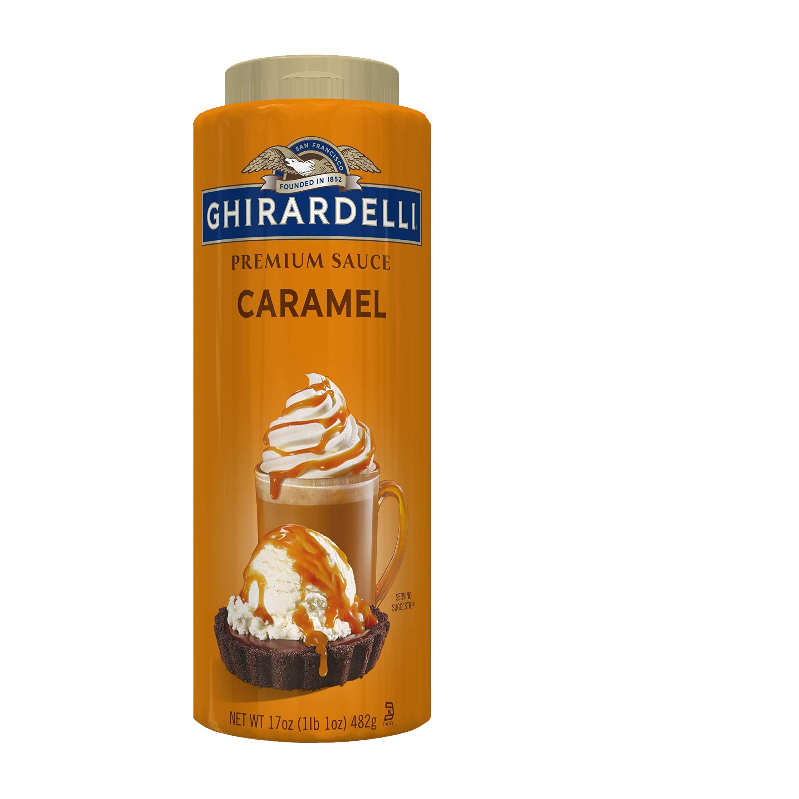 Ghirardelli Caramel Sauce Squeeze Bottle, 16 oz (Pack of 1)