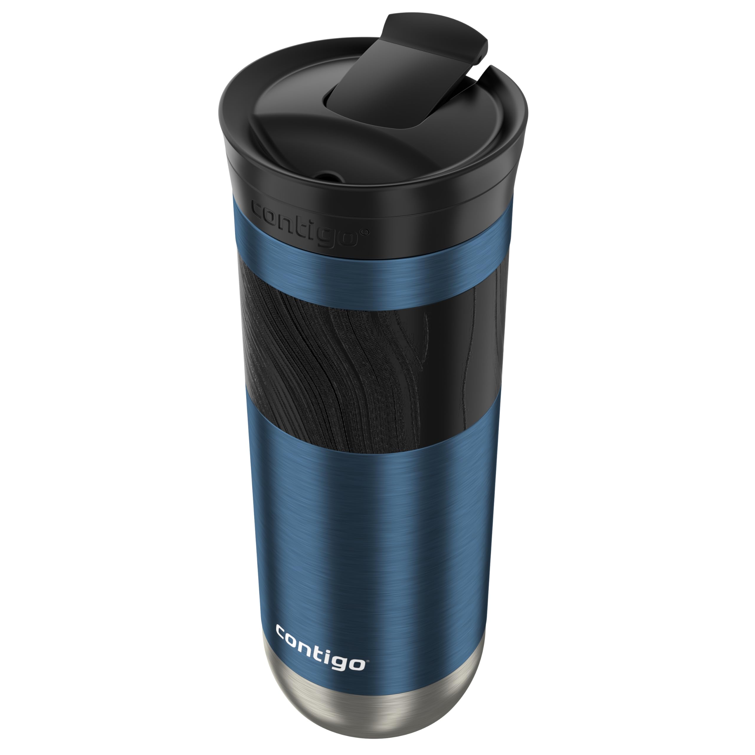 Contigo Byron Vacuum-Insulated Stainless Steel Travel Mug with Leak-Proof Lid Reusable Coffee Mug or Water Bottle BPA-Free 16oz Licorice Keeps Beverages Hot for 6 Hours or Cold for 12 Hours