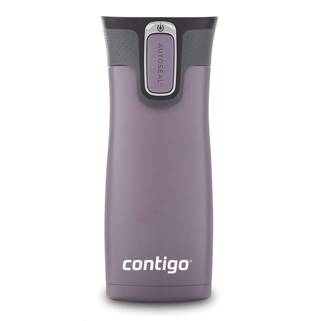 Contigo West Loop 2.0 Leak-Proof Spill-Proof Insulated Stainless Steel Travel Mug, 16oz., 2 Pack, Agave Metallic & Sake Metallic