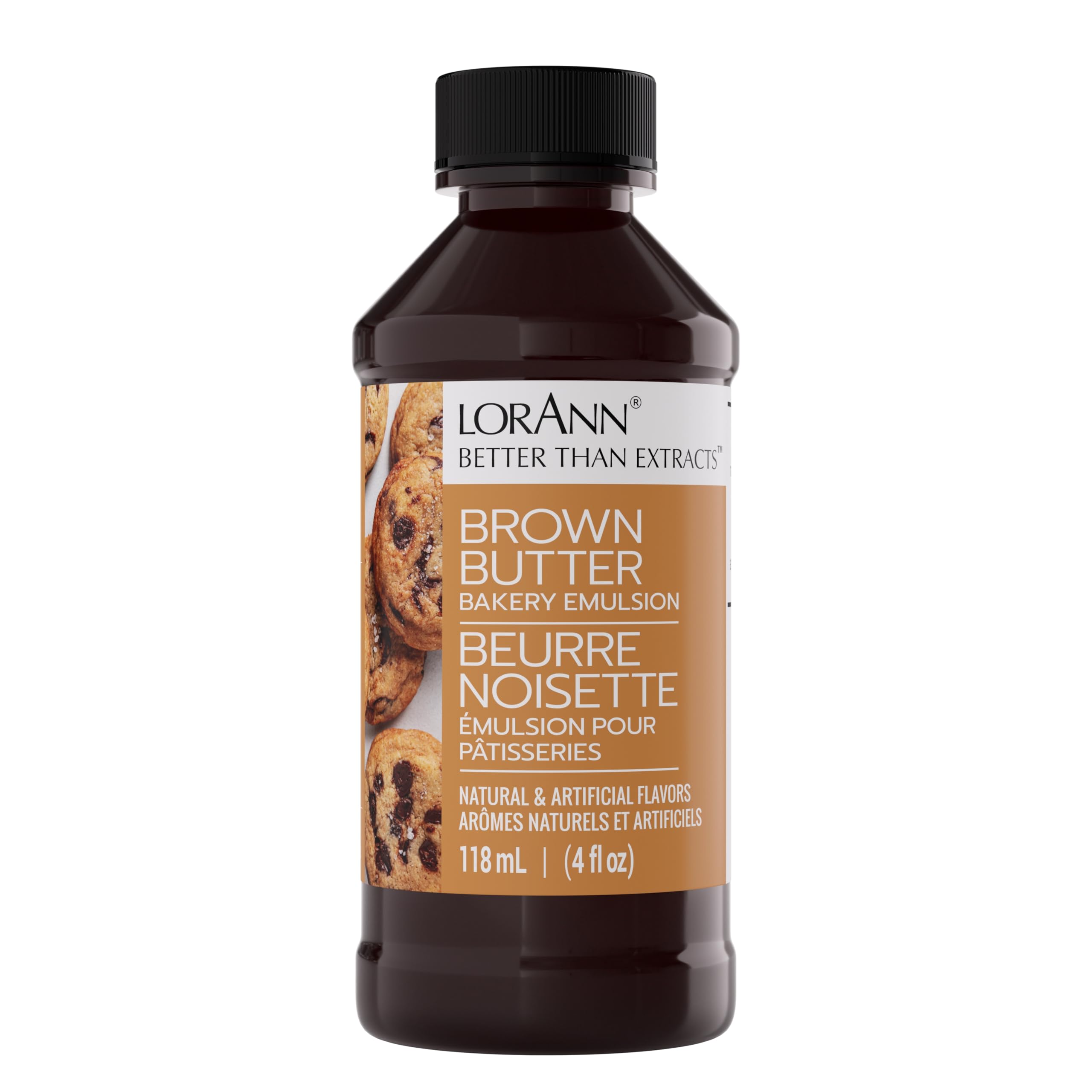 LorAnn Oils Coffee Bakery Emulsion: True Essence, Ideal for Boosting Fruit Tones in Cakes, Cookies & Desserts, Gluten-Free, Keto-Friendly, Extract Substitute Essential for Your Kitchen, 4 Oz