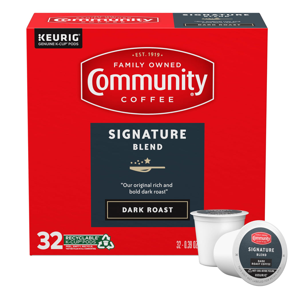 Community Coffee Café Special Medium-Dark Roast Single Serve Keurig K-Cup Pods 32 ct Box