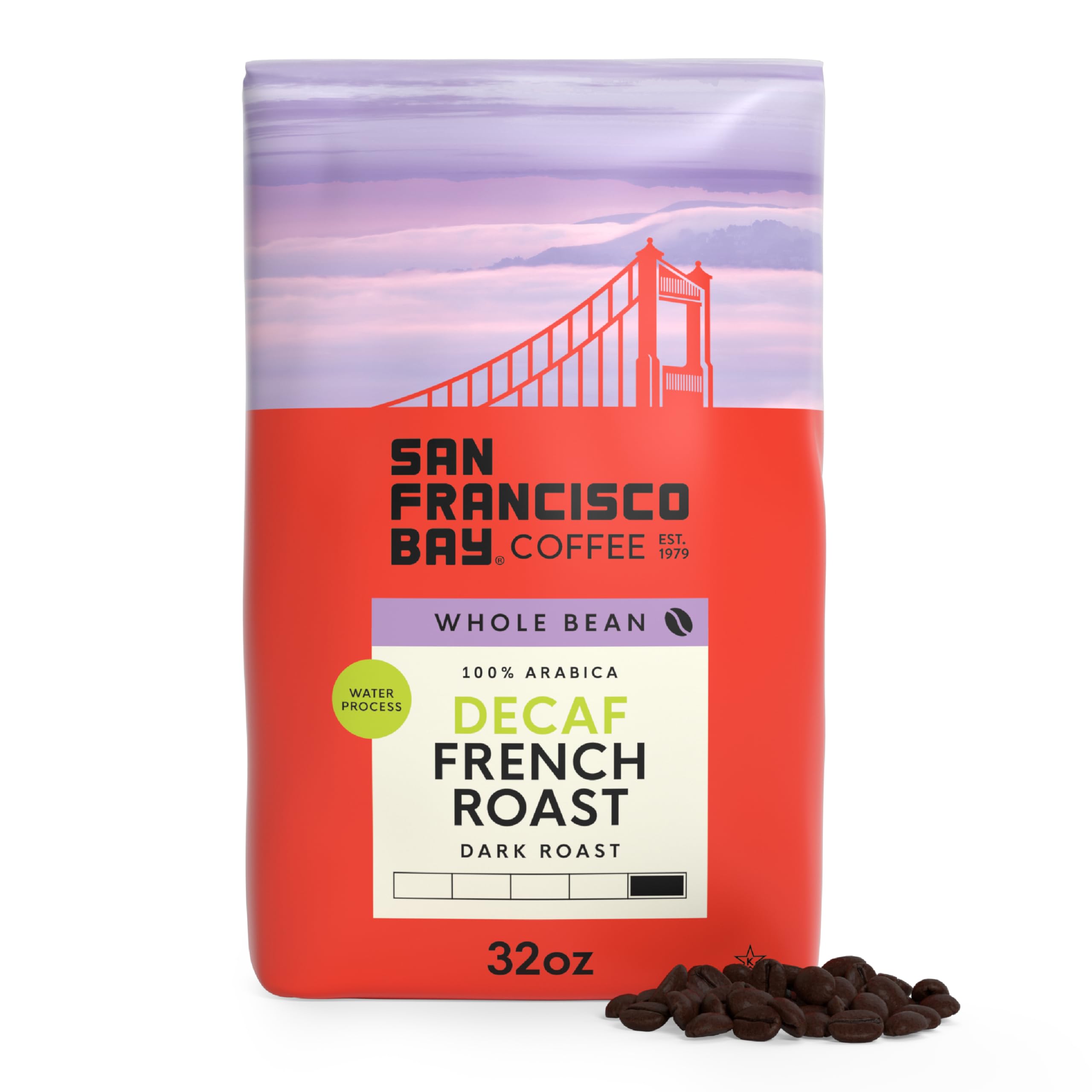 San Francisco Bay Coffee - Medium-Dark Roast Whole Bean Coffee - Fog Chaser (2 lb bag)