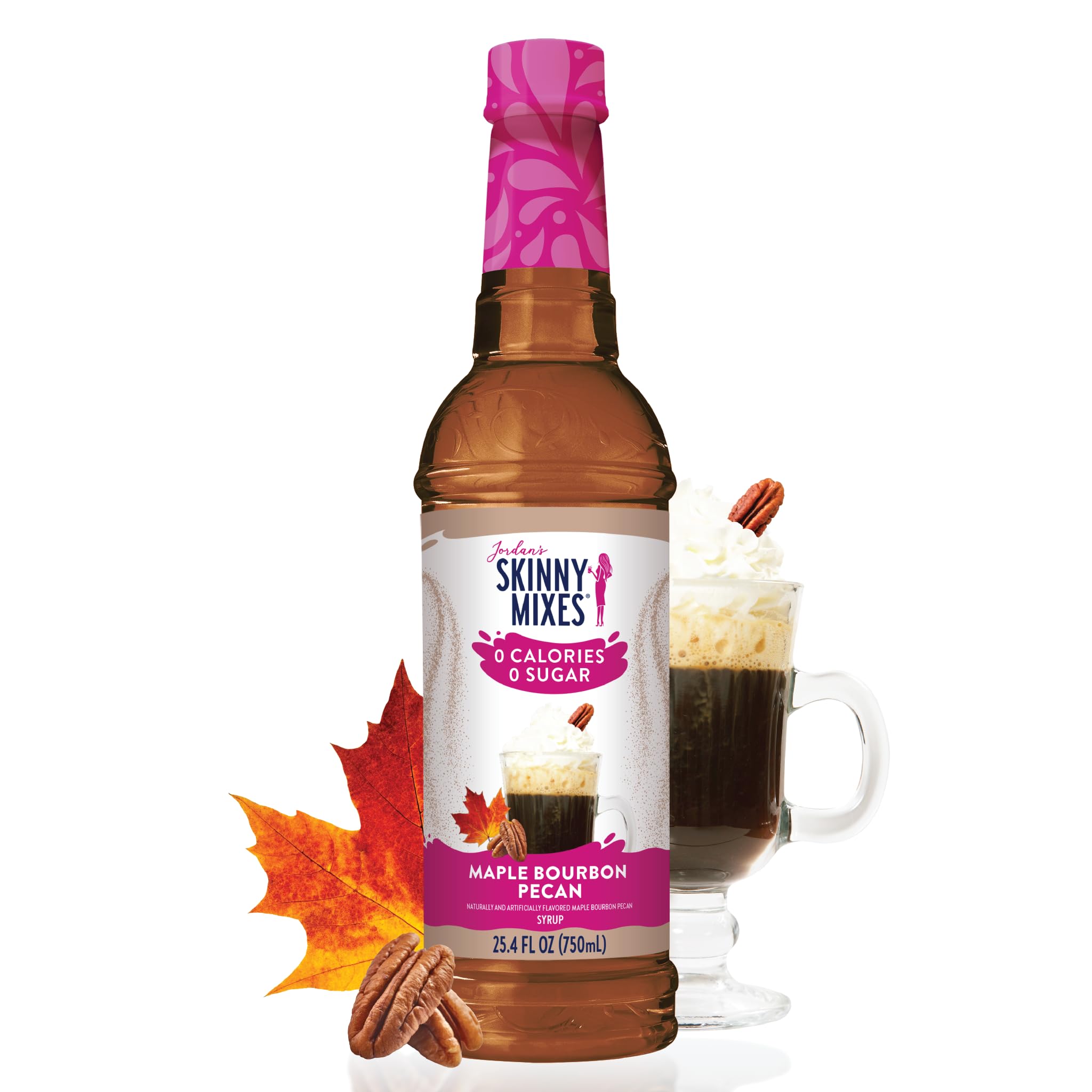 Jordan's Skinny Mixes Sugar Free Coffee Syrup, Holiday Fall Syrup Trio Coffee Flavoring Syrup, Zero Calorie Drink Mix for Lattes, Baking, Protein Shake, Dairy & Gluten Free, Kosher,12.7 Fl Oz, 3 Pack