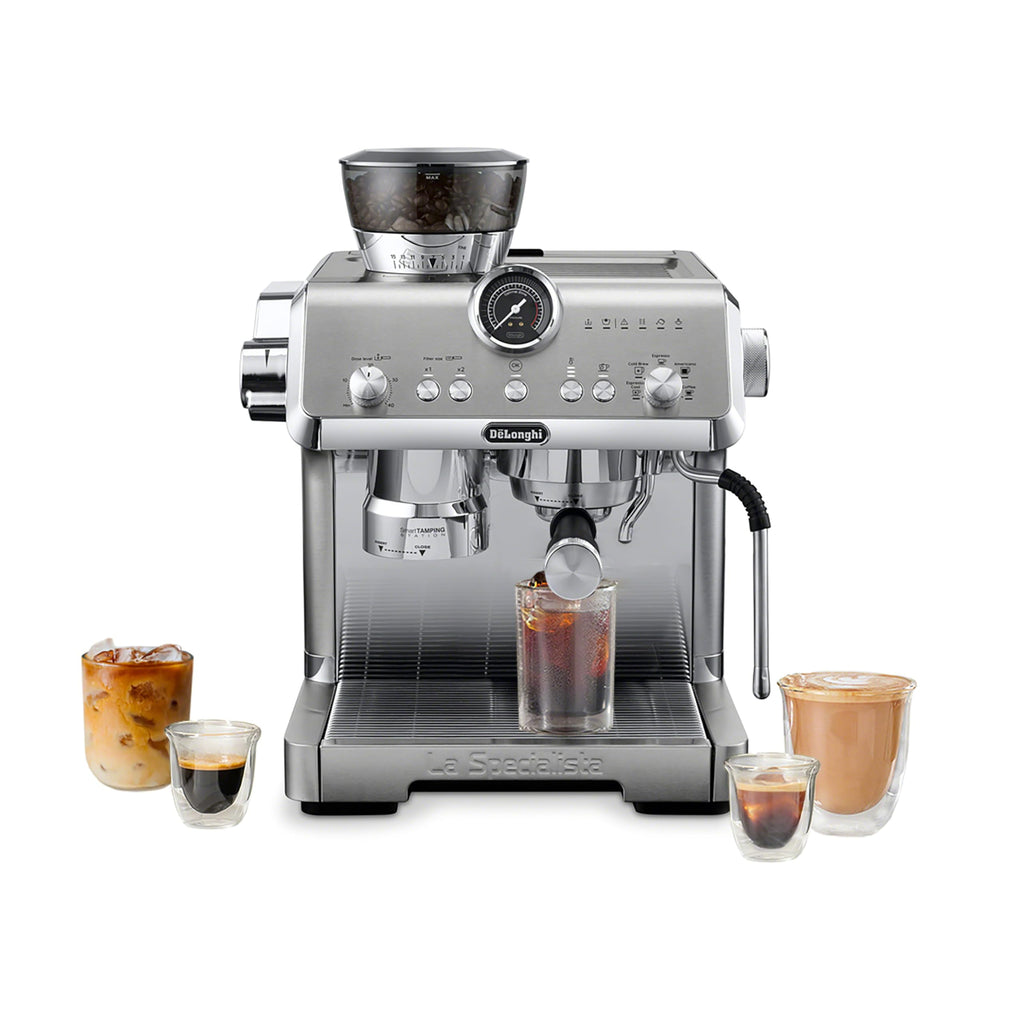 De'Longhi La Specialista Arte Evo Espresso Machine - Compact Cold Brew Coffee Maker with Grinder, Milk Steam Wand/Frother & Tamping Tools - Home Barista Kit for Lattes, Cappuccinos, Iced Coffee