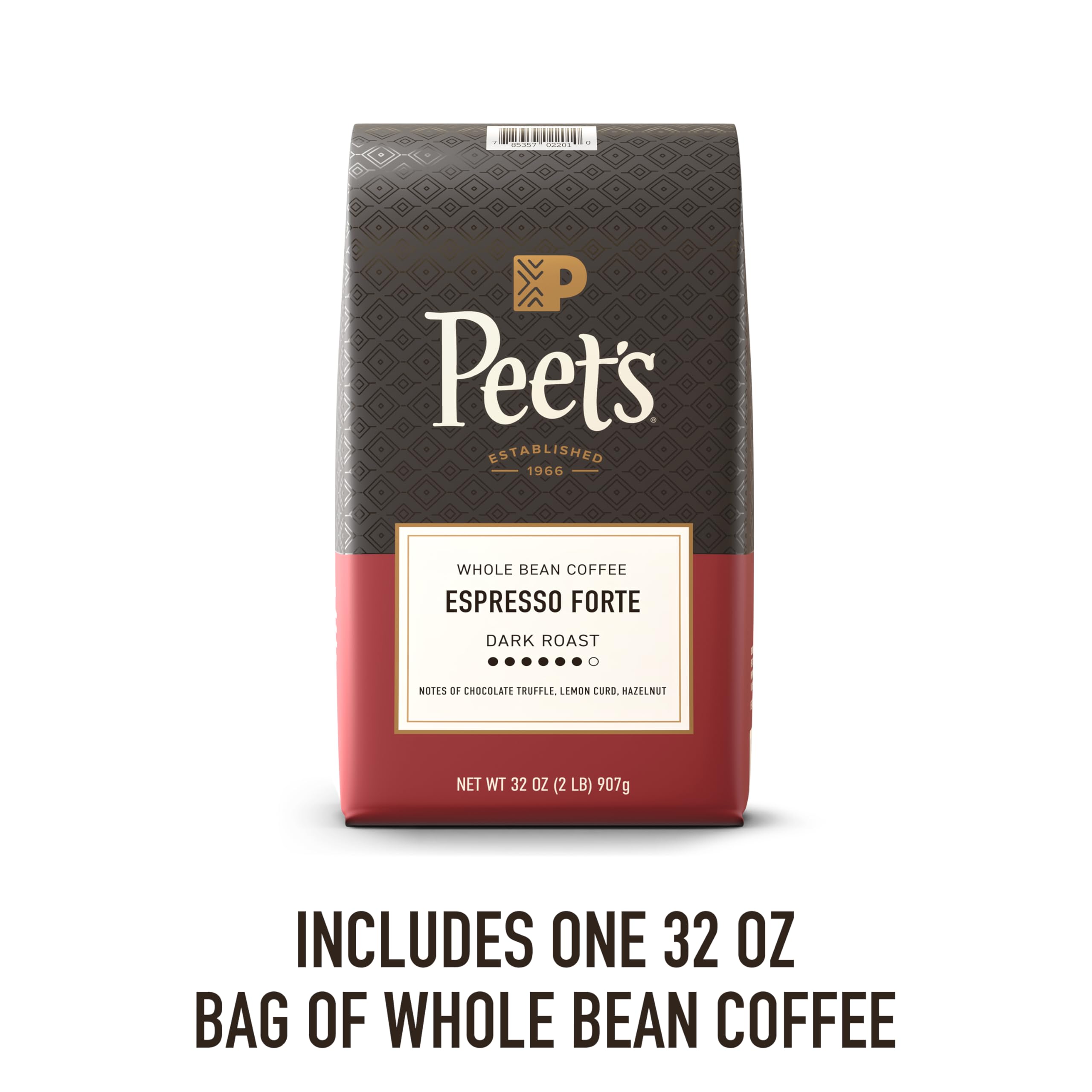 Peet's Coffee, Dark Roast Whole Bean Coffee, 100% Arabica Coffee - Major Dickason's Blend 18 Ounce Bag