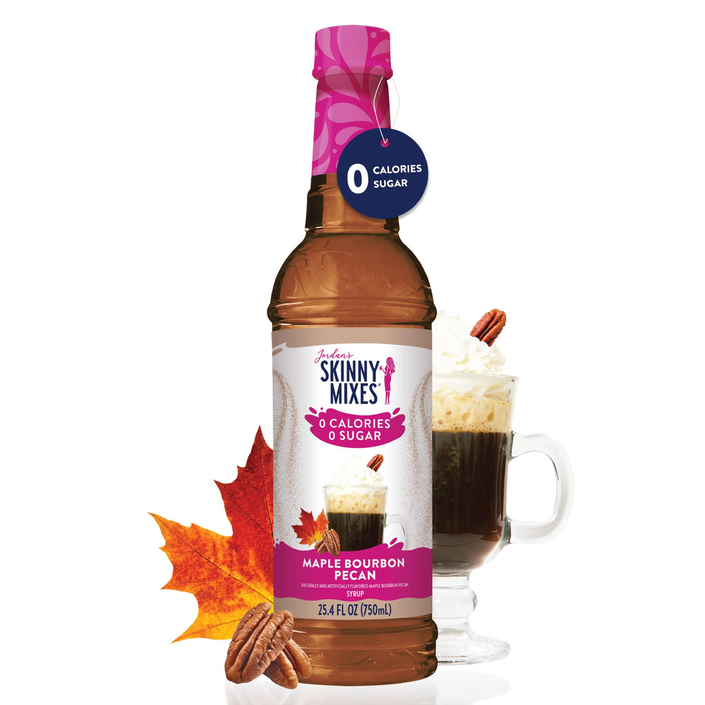 Jordan's Skinny Mixes Sugar Free Coffee Syrup, Holiday Fall Syrup Trio Coffee Flavoring Syrup, Zero Calorie Drink Mix for Lattes, Baking, Protein Shake, Dairy & Gluten Free, Kosher,12.7 Fl Oz, 3 Pack