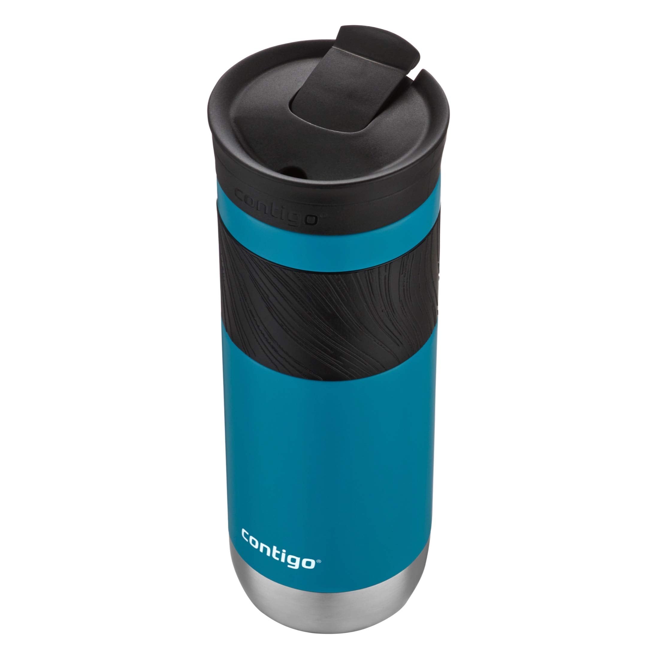 Contigo Byron Vacuum-Insulated Stainless Steel Travel Mug with Leak-Proof Lid Reusable Coffee Mug or Water Bottle BPA-Free 16oz Licorice Keeps Beverages Hot for 6 Hours or Cold for 12 Hours