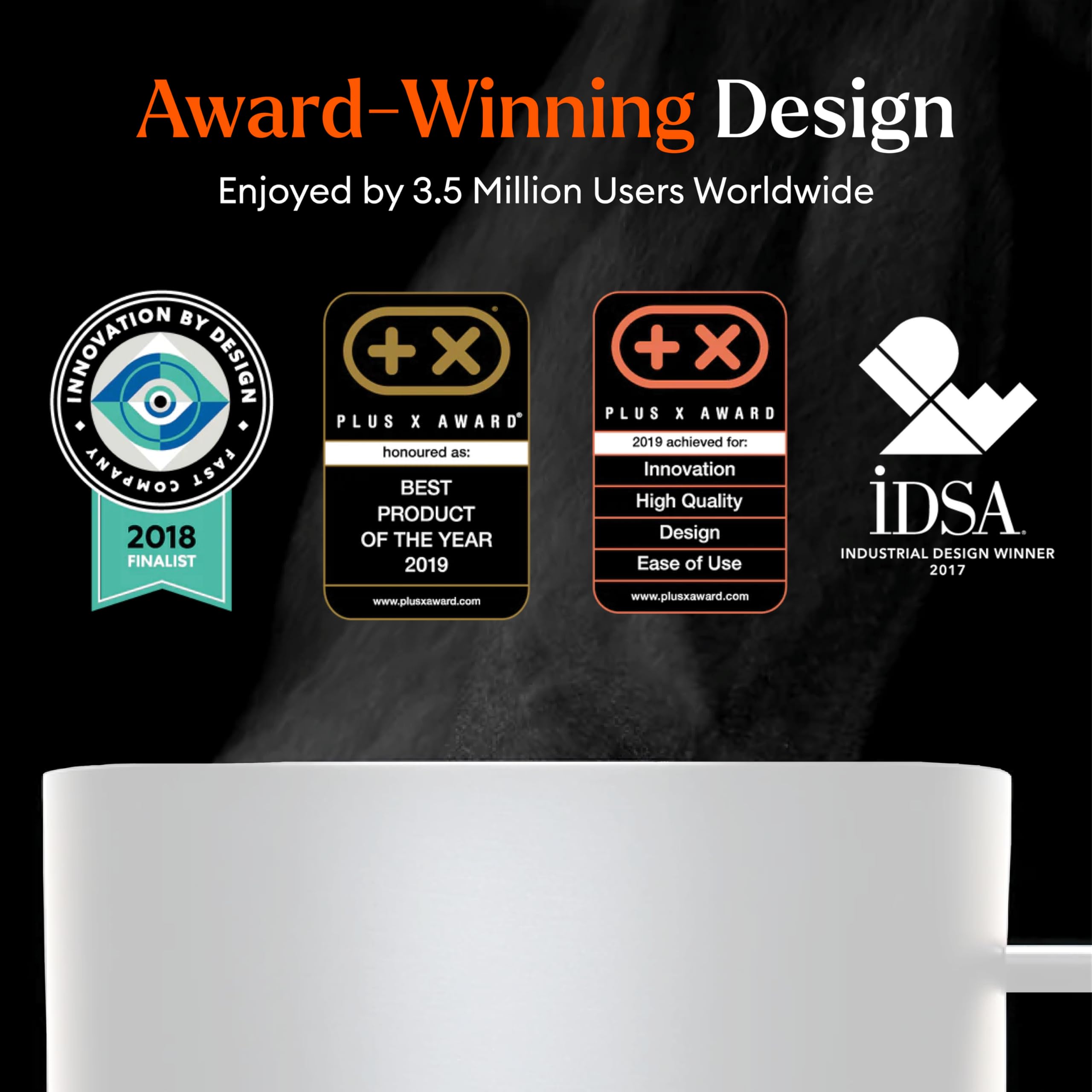 Ember Temperature Control Smart Mug 2, 14 Oz, App-Controlled Heated Coffee Mug with 80 Min Battery Life and Improved Design, Black
