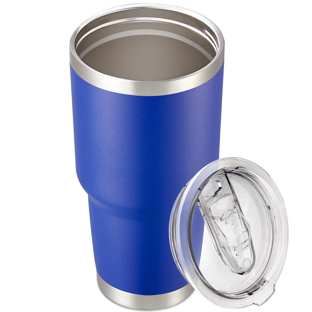 30 oz Tumbler with Lid Stainless Steel Tumblers Bulk Vacuum Insulated Cup Reusable Powder Coated Travel Mug Double Wall Leak Proof Cups Keep Cold Drinks for 12 Hours Black, Set of 8