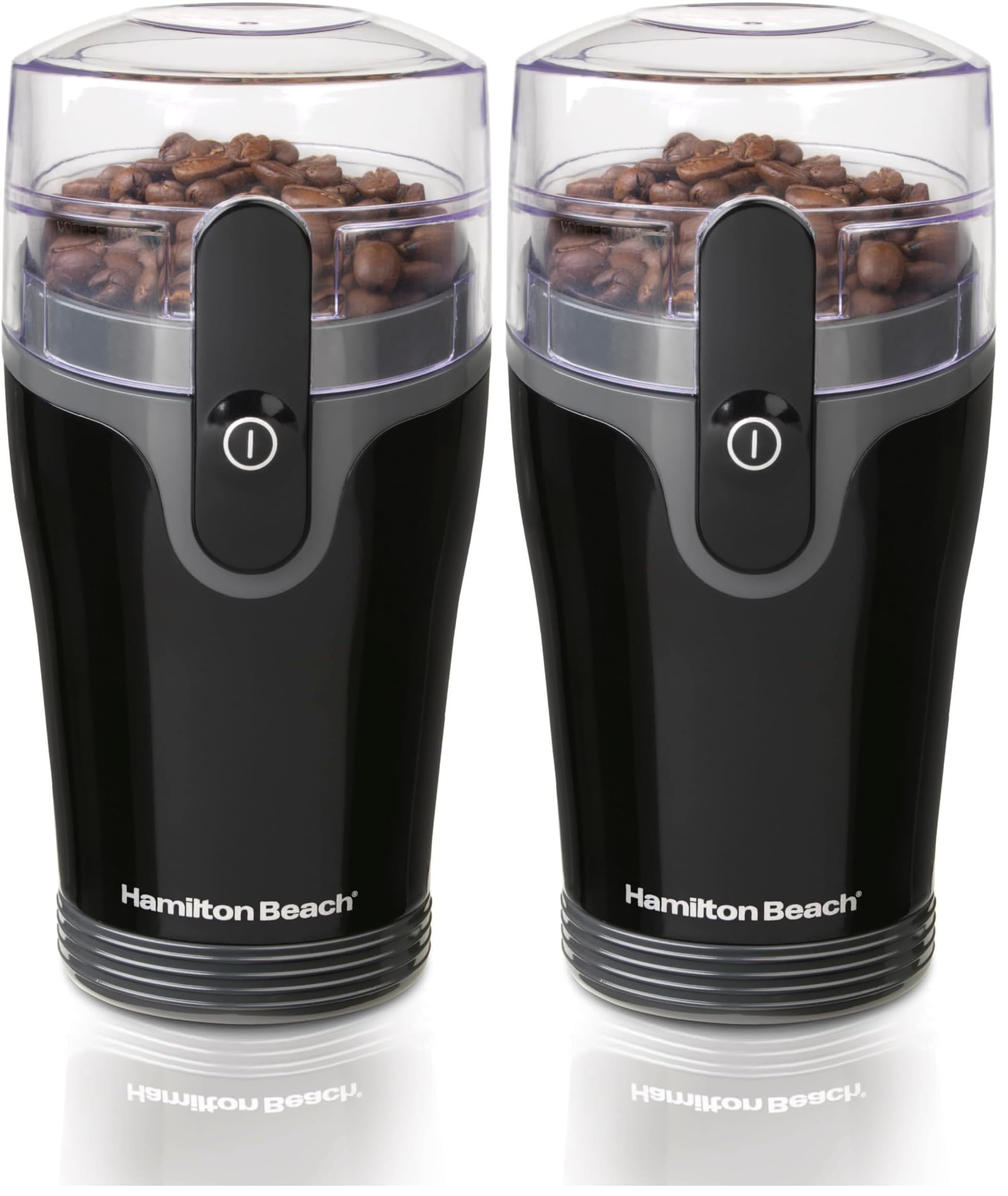 Hamilton Beach Fresh Grind Electric Coffee Grinder for Beans, Spices and More, Stainless Steel Blades, Removable Chamber, Makes up to 12 Cups, Black