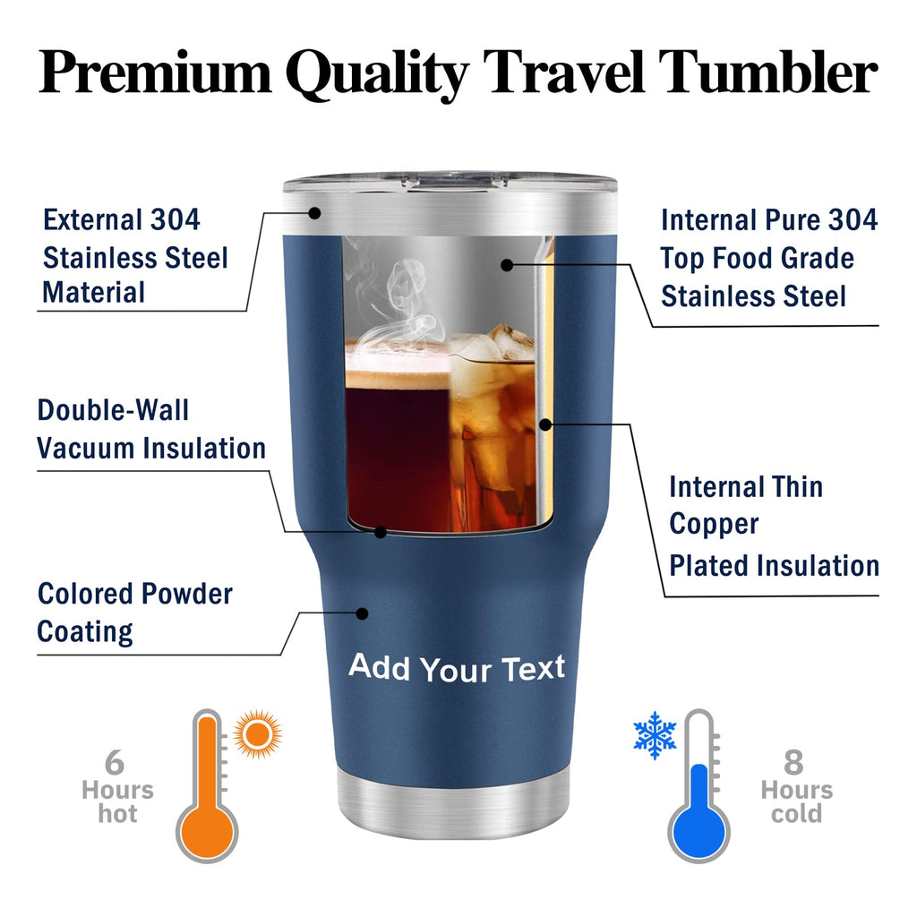 Personalized Tumbler Custom Coffee Tumbler Laser Engrave with Name 20 Oz Stainless Steel Travel Tumbler Cup Mug Personalized Gifts for Birthday Christmas Anniversary for Men Women Kids