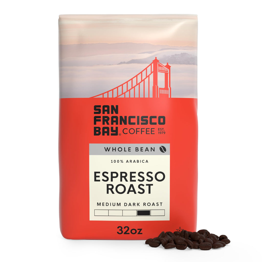 San Francisco Bay Coffee - Medium-Dark Roast Whole Bean Coffee - Fog Chaser (2 lb bag)