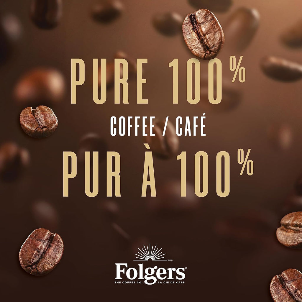 Folgers French Vanilla Artificially Flavored Coffee, Keurig K-Cup pods, 10 Count Box (Pack of 6)
