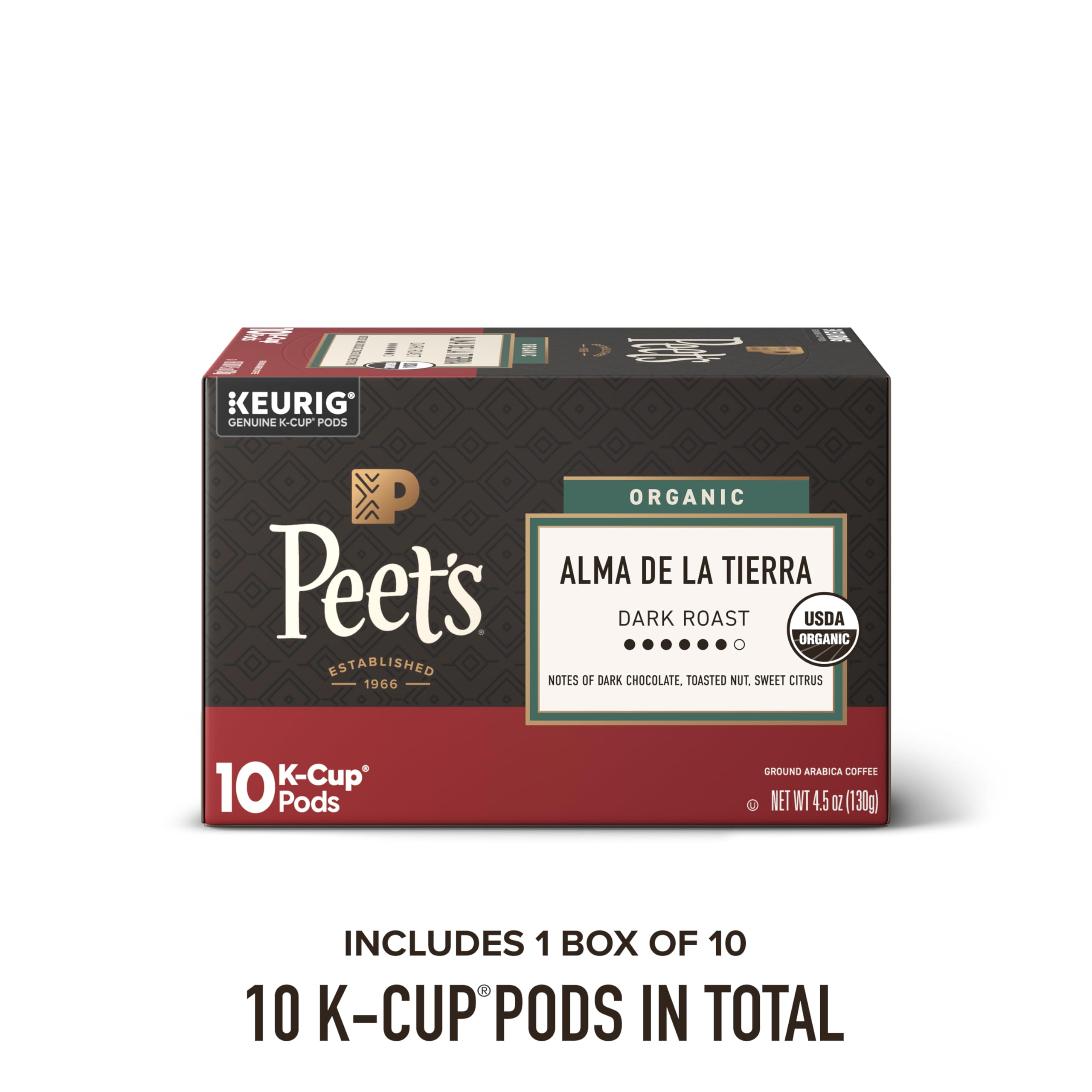 Peet's Coffee, Dark Roast Keurig K-Cup Pods, 100% Arabica Coffee - Major Dickason's Blend 75 Count (1 Box of 75 Pods)