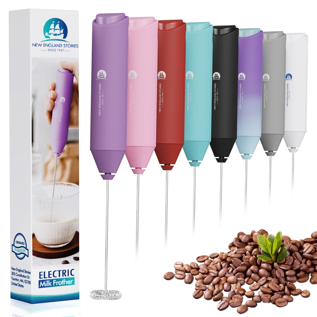 Powerful Milk Frother Handheld Foam Maker, Mini Whisk Drink Mixer for Coffee, Cappuccino, Latte, Matcha, Hot Chocolate, No Stand, Green