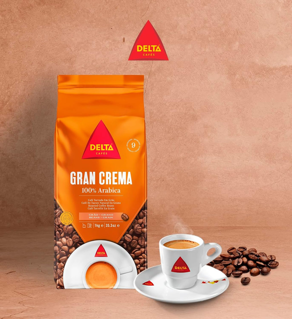 Delta Cafés Gran Crema Whole Bean Coffee 35.2oz Medium Roast Coffee