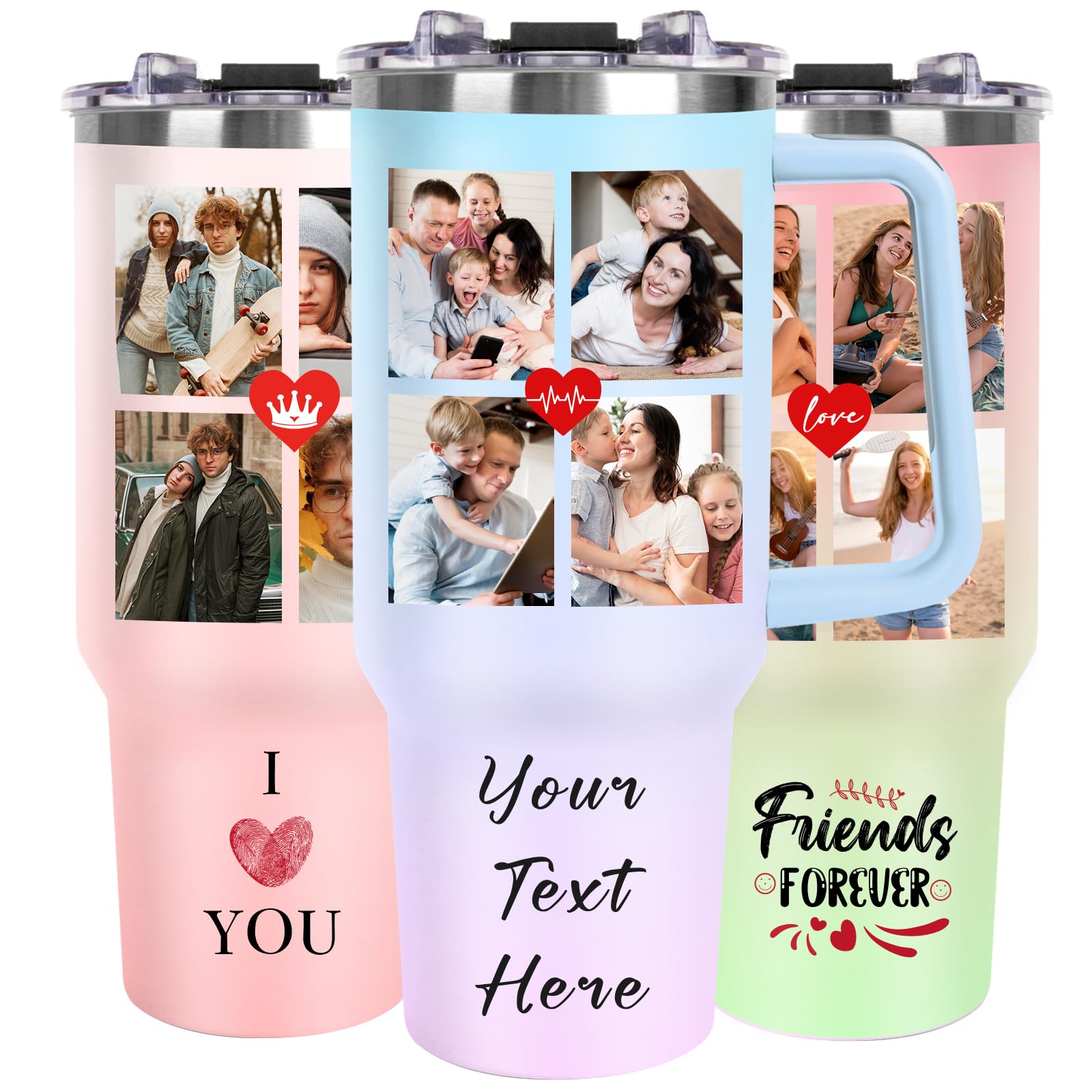 Personalized Tumbler Custom Coffee Tumbler Laser Engrave with Name 20 Oz Stainless Steel Travel Tumbler Cup Mug Personalized Gifts for Birthday Christmas Anniversary for Men Women Kids