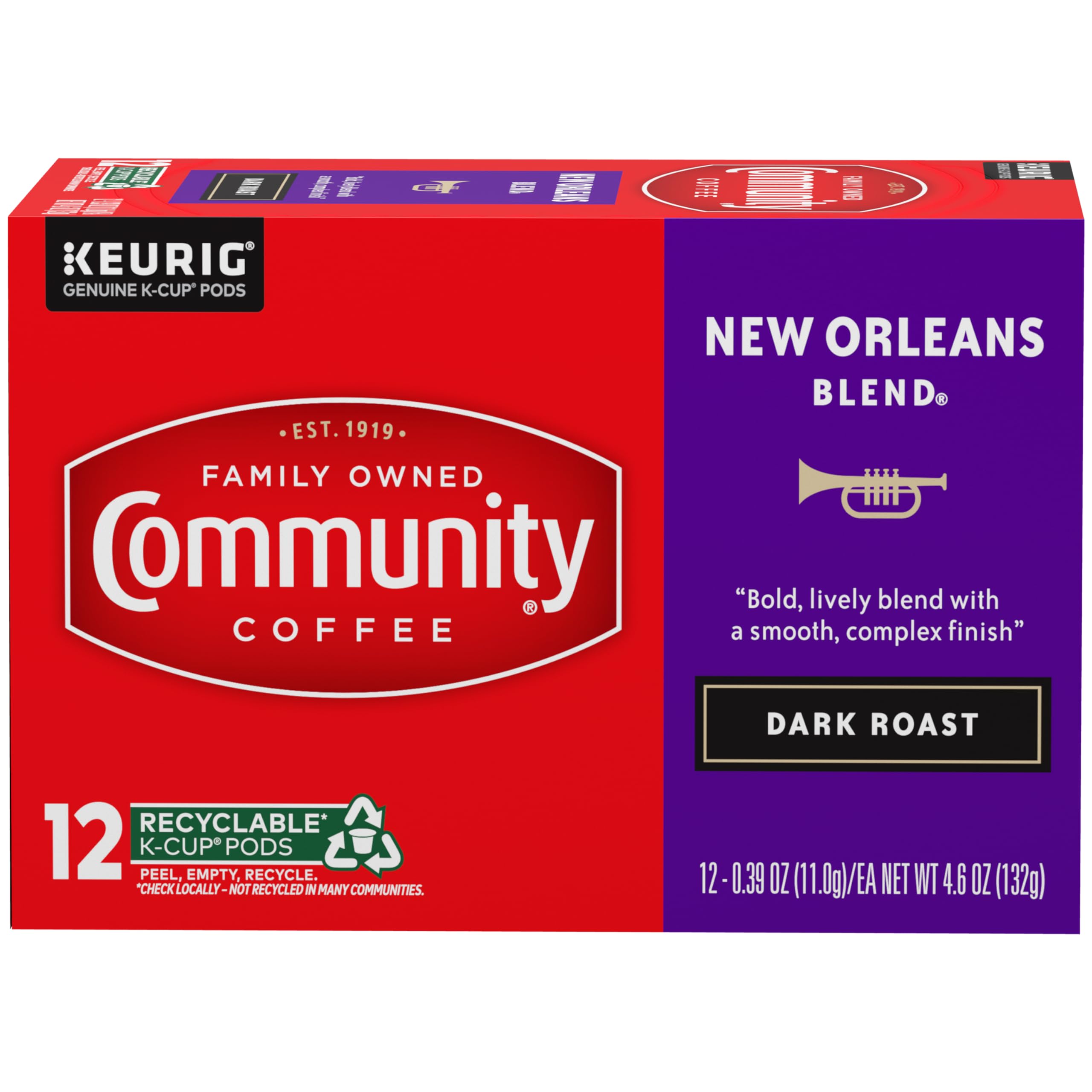 Community Coffee Café Special Medium-Dark Roast Single Serve Keurig K-Cup Pods 32 ct Box