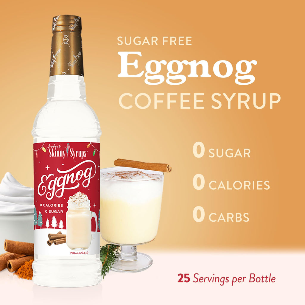 Jordan's Skinny Mixes Sugar Free Coffee Syrup, Holiday Fall Syrup Trio Coffee Flavoring Syrup, Zero Calorie Drink Mix for Lattes, Baking, Protein Shake, Dairy & Gluten Free, Kosher,12.7 Fl Oz, 3 Pack
