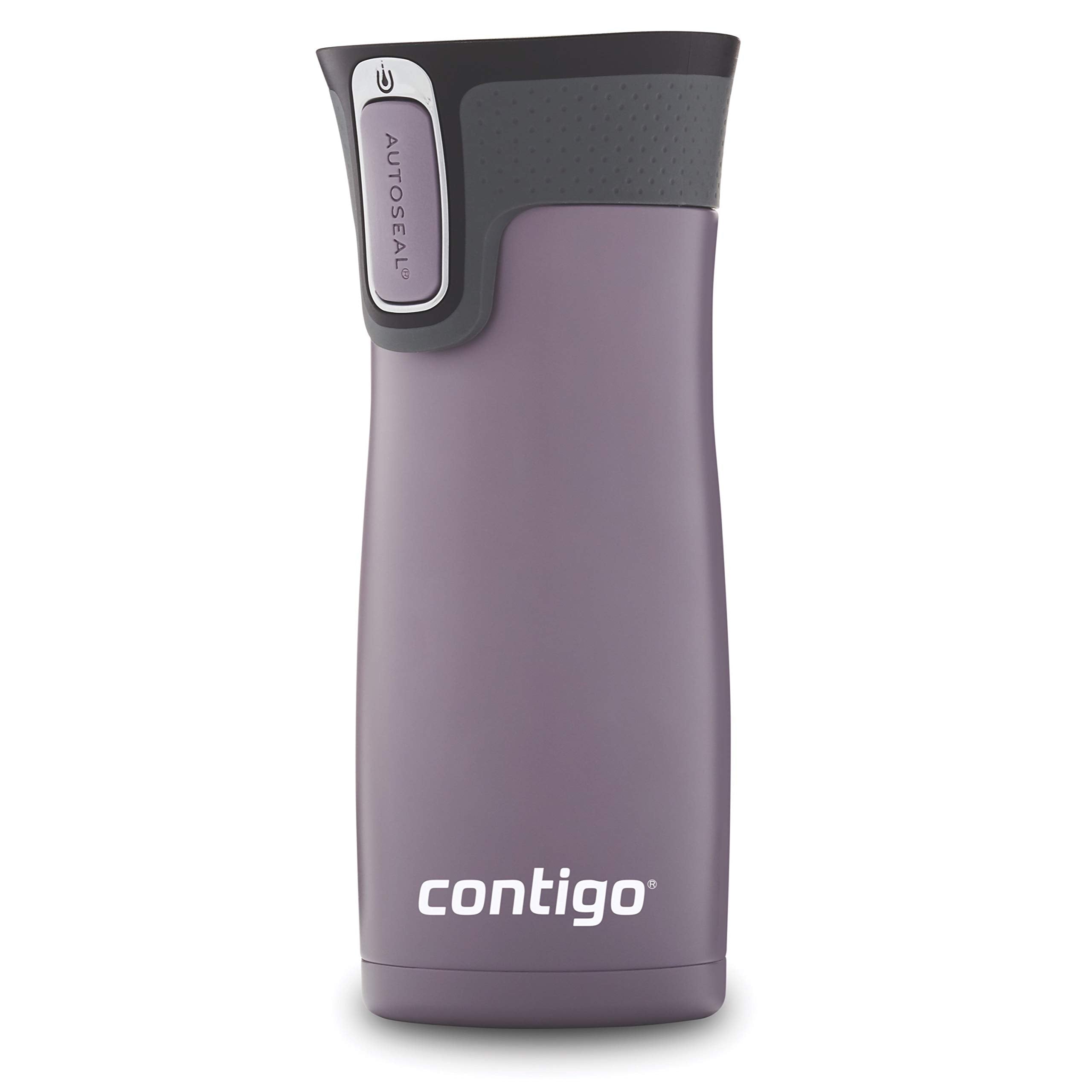 Contigo West Loop 2.0 Leak-Proof Spill-Proof Insulated Stainless Steel Travel Mug, 16oz., 2 Pack, Agave Metallic & Sake Metallic
