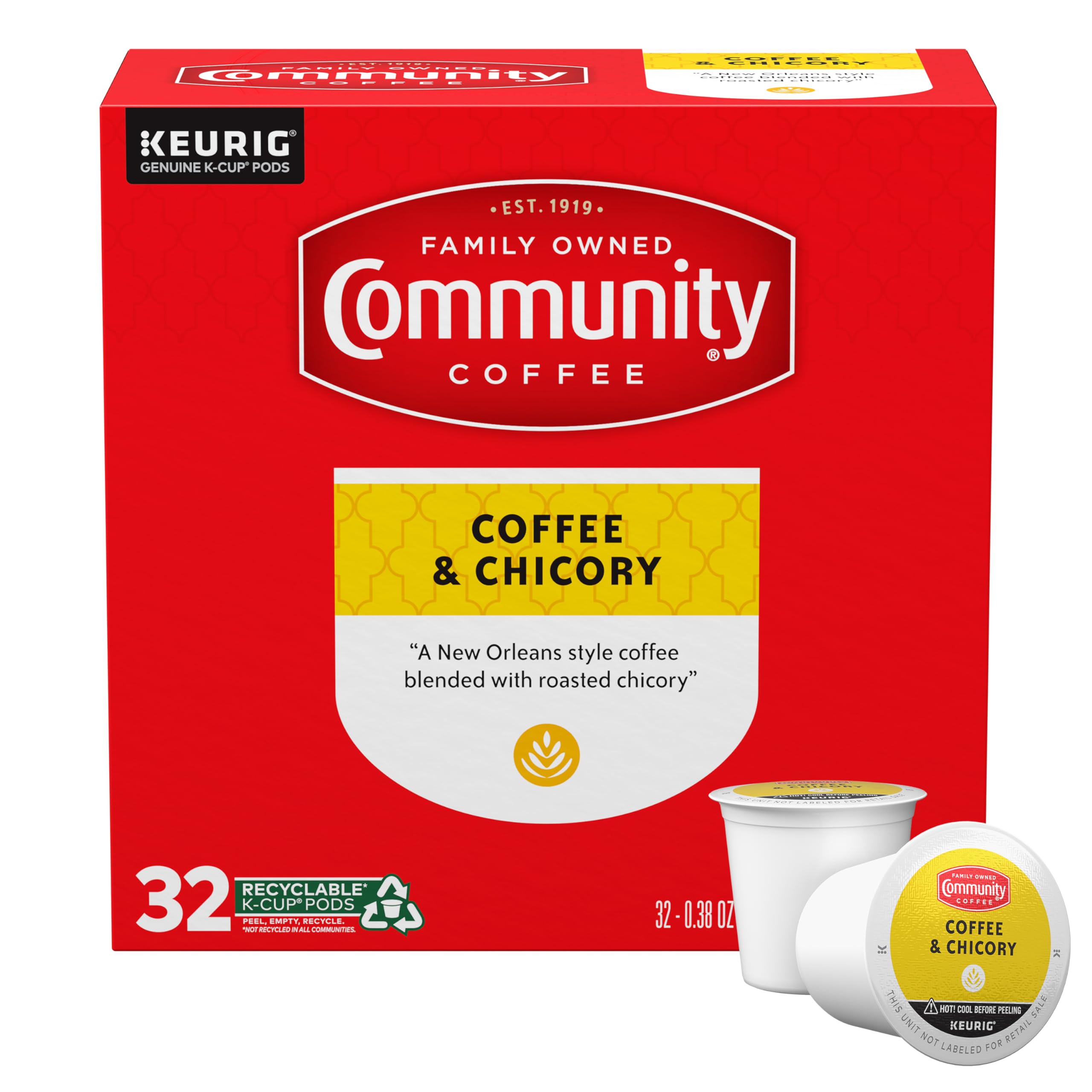 Community Coffee Café Special Medium-Dark Roast Single Serve Keurig K-Cup Pods 32 ct Box