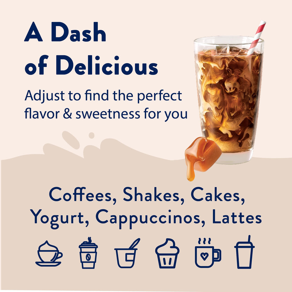 Jordan's Skinny Mixes Sugar Free Coffee Syrup, Cinnamon Dolce Coffee Flavoring Syrup, Naturally Sweetened Zero Calorie Drink Mix, Lattes, Baking or Protein Shake, Dairy & Gluten Free, 12.7 Fl Oz