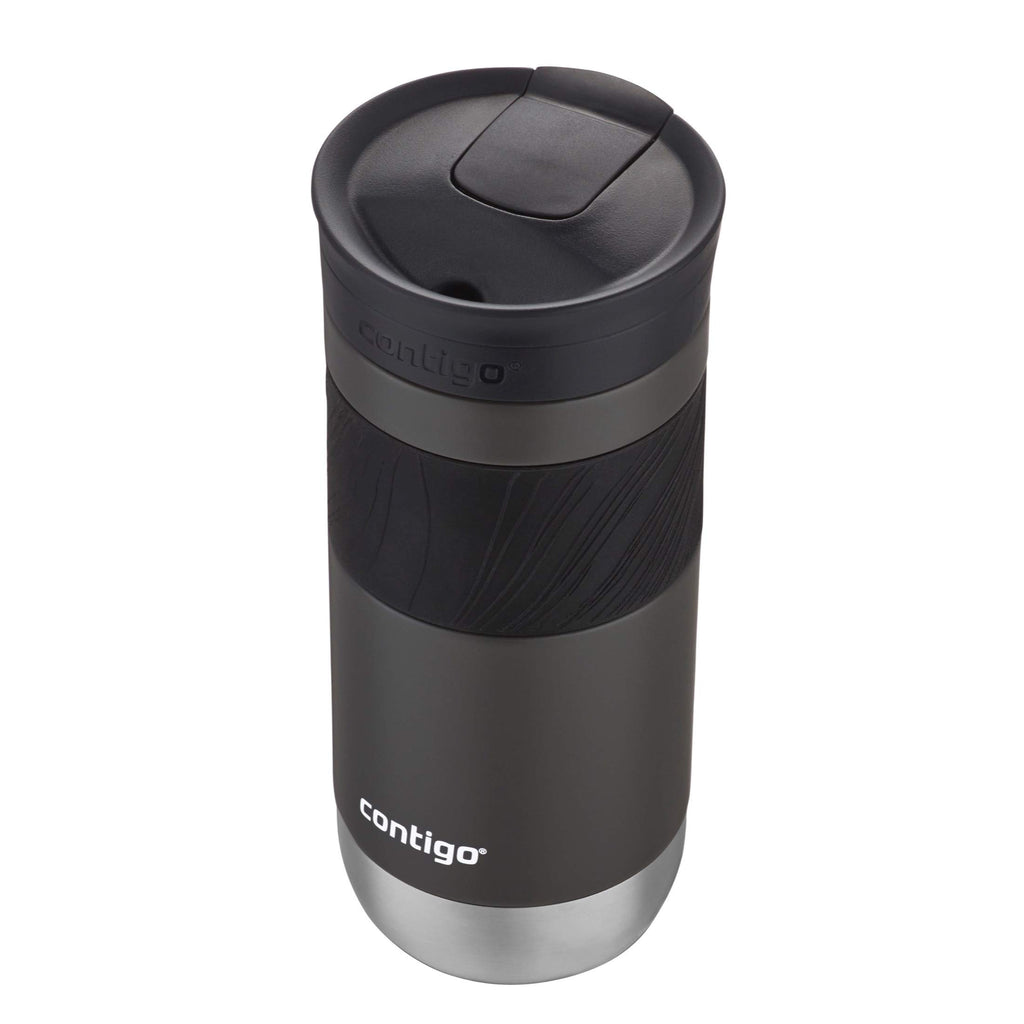 Contigo Byron Vacuum-Insulated Stainless Steel Travel Mug with Leak-Proof Lid Reusable Coffee Mug or Water Bottle BPA-Free 16oz Licorice Keeps Beverages Hot for 6 Hours or Cold for 12 Hours