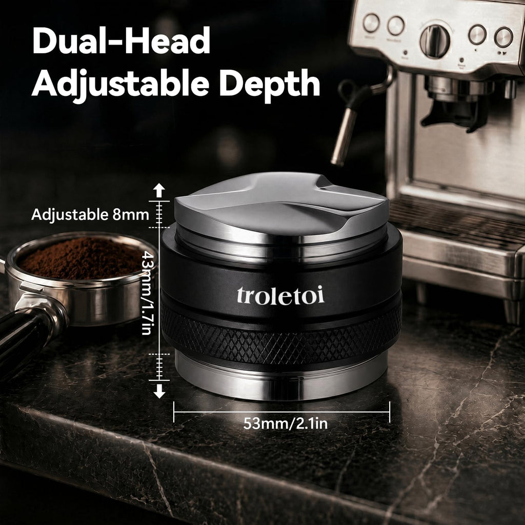 54mm Espresso Accessories Kit – Coffee Distributor & Tamper Leveler, WDT Tool, Dosing Funnel and Puck Screen, Fits Breville 54mm Espresso Machines, Barista Espresso Machine Accessories