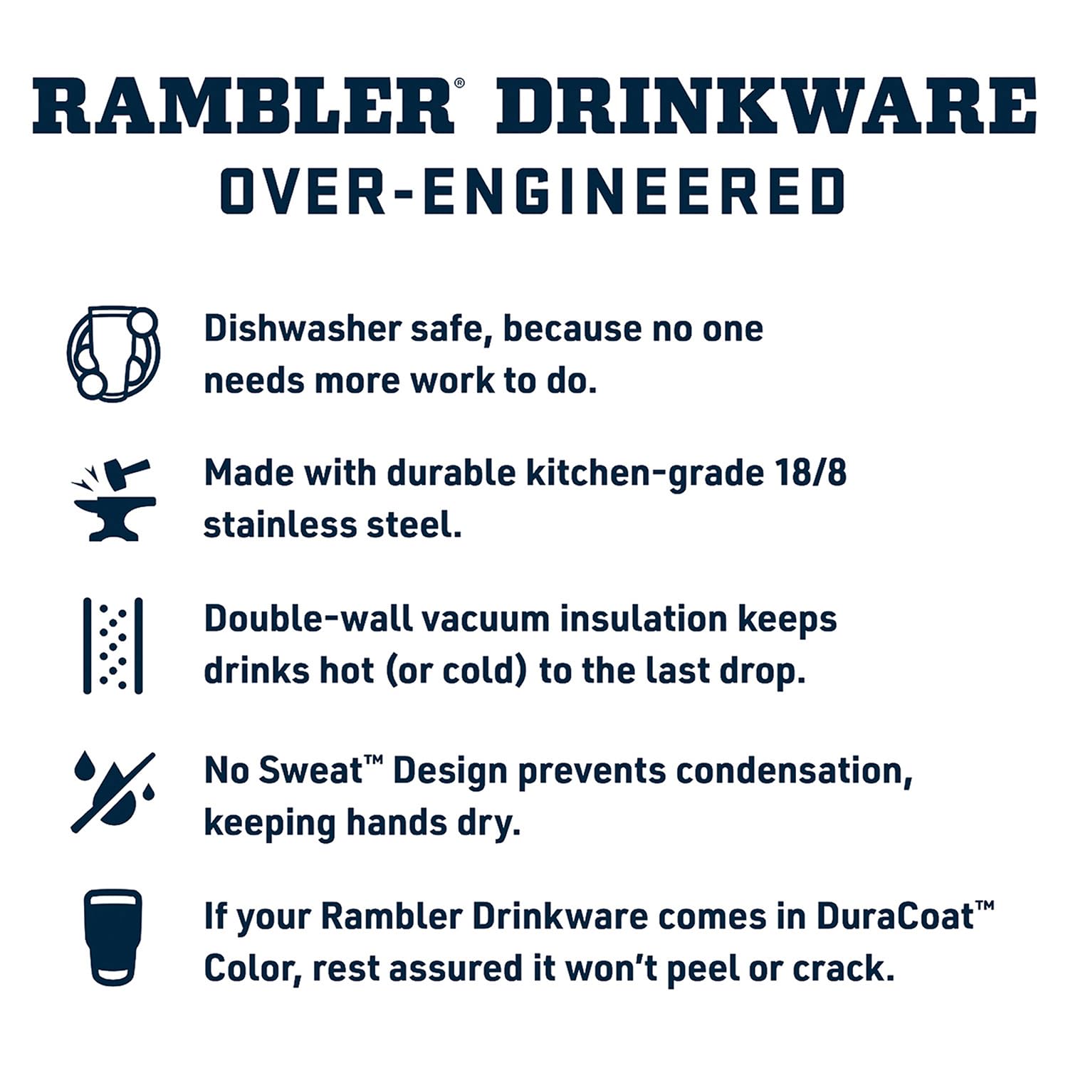 YETI Rambler 35 oz Tumbler with Handle and Straw Lid, Travel Mug Water Tumbler, Vacuum Insulated Cup with Handle, Stainless Steel, Moon Dust - Textured