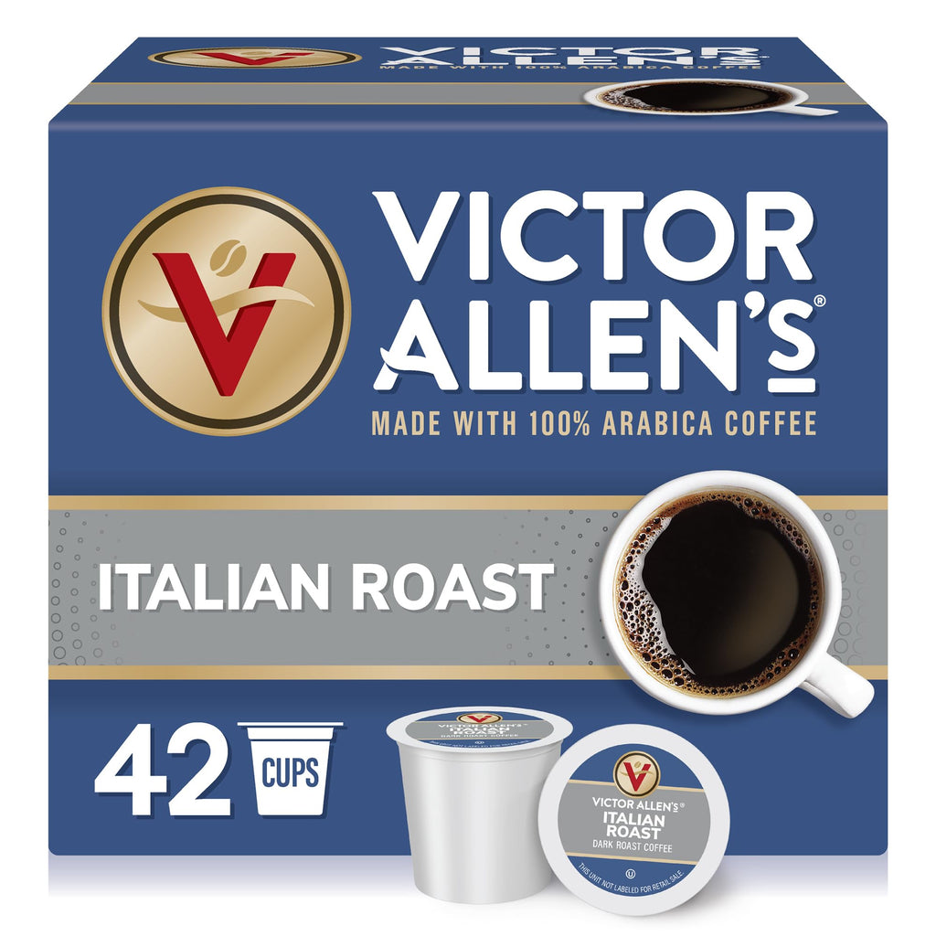 Victor Allen's Coffee Variety Pack (Morning Blend, 100% Colombian, Donut Shop Blend, French Roast), 42 Count, Single Serve Coffee Pods for Keurig K-Cup Brewers