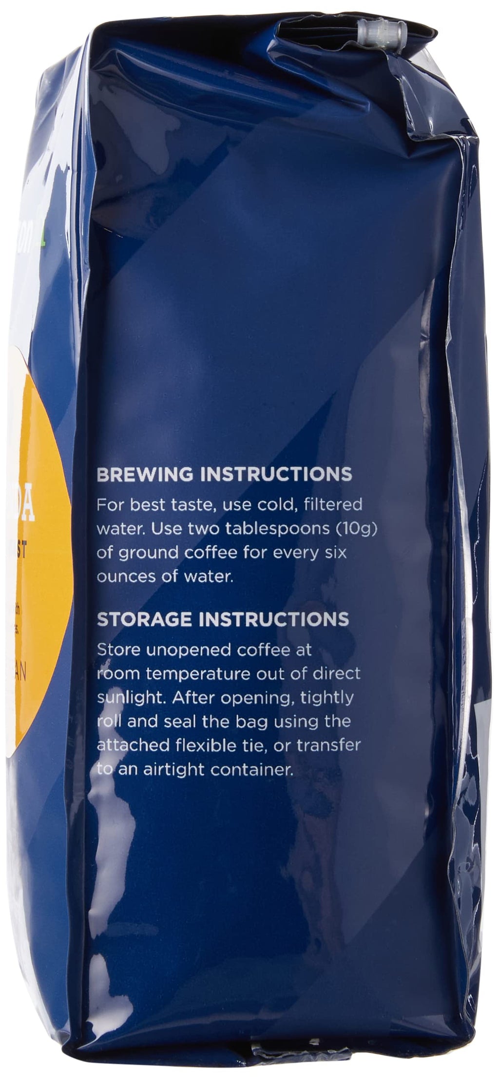Amazon Fresh, Nicaragua Whole Bean Coffee, Medium Roast, 12 Oz