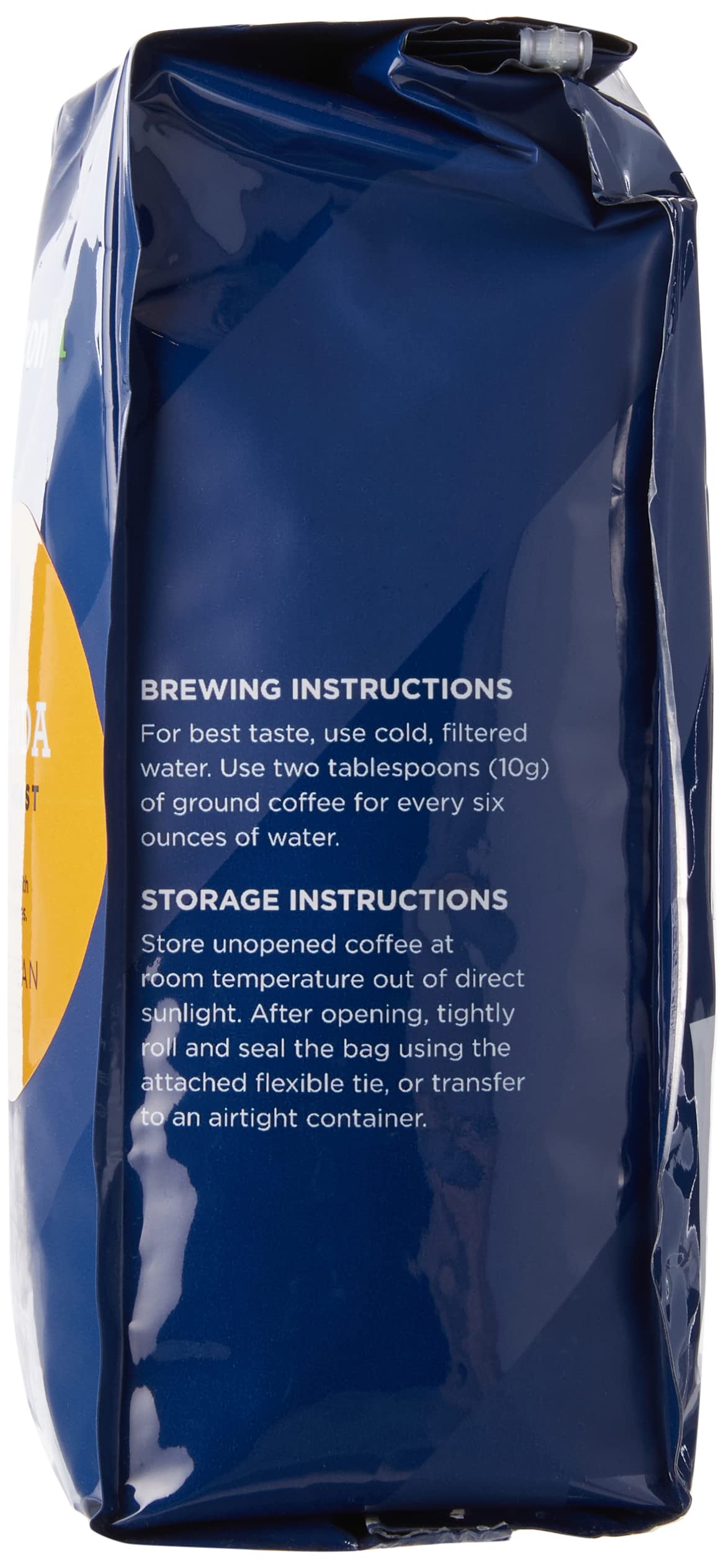 Amazon Fresh, Nicaragua Whole Bean Coffee, Medium Roast, 12 Oz