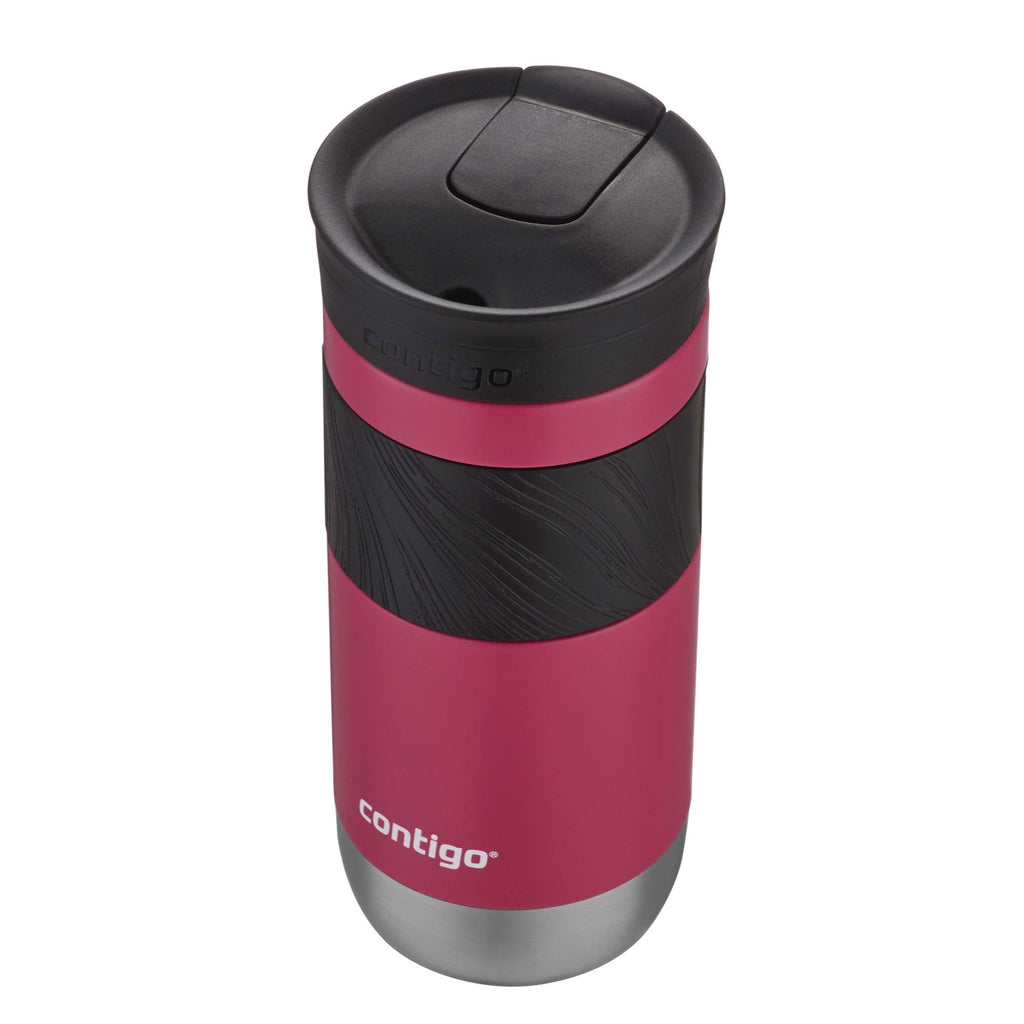 Contigo Byron Vacuum-Insulated Stainless Steel Travel Mug with Leak-Proof Lid Reusable Coffee Mug or Water Bottle BPA-Free 16oz Licorice Keeps Beverages Hot for 6 Hours or Cold for 12 Hours